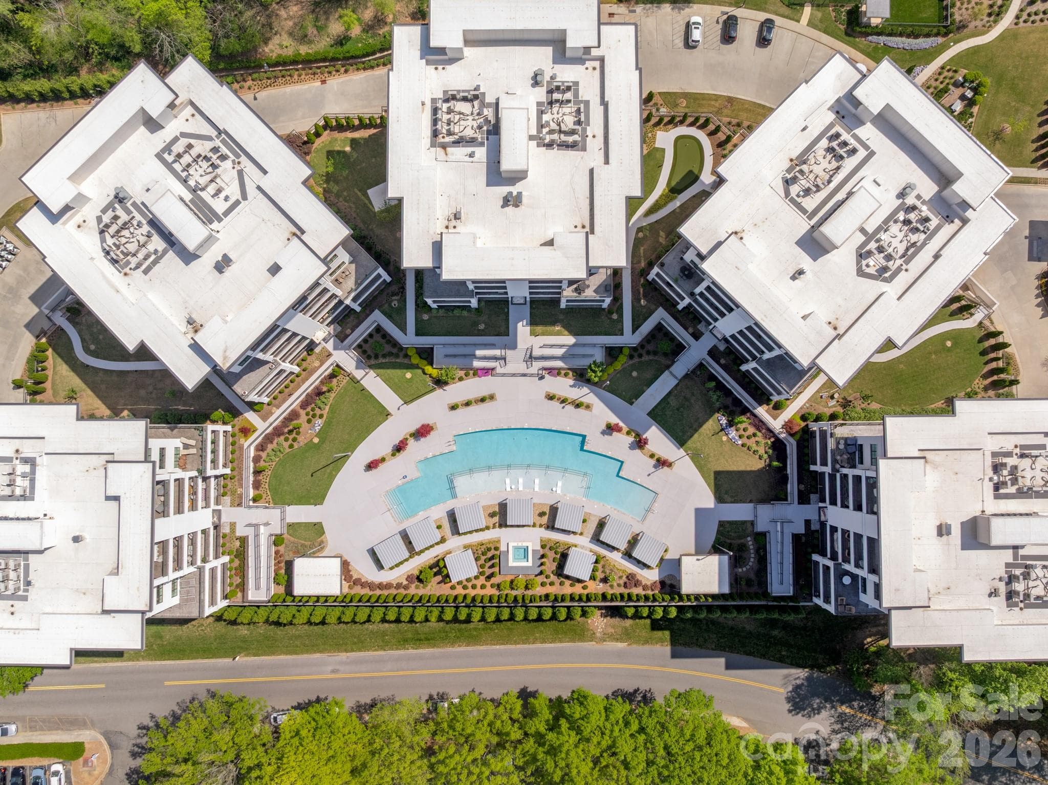Aerial of Pool - 19329 Watermark Drive, Cornelius