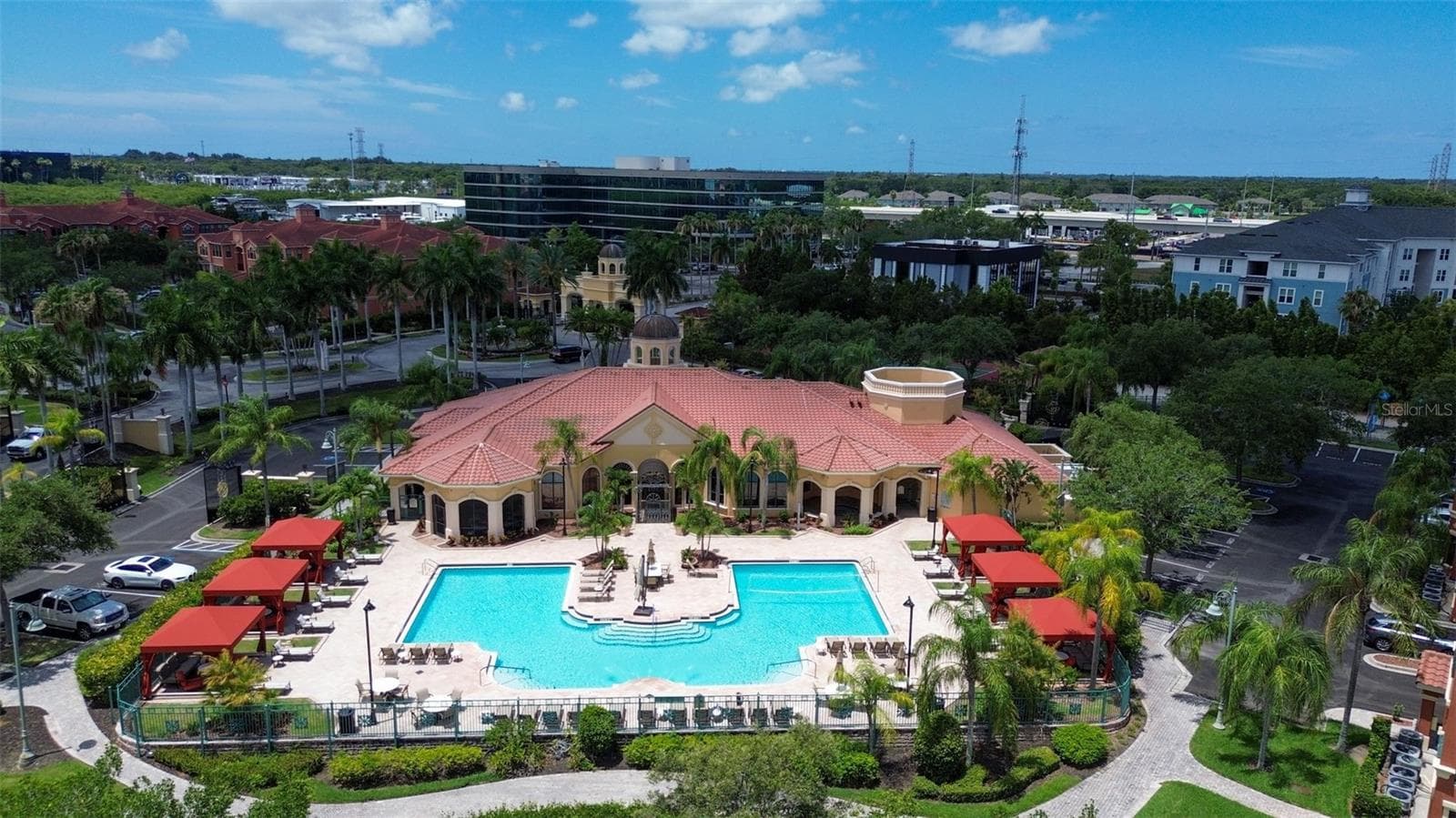 Resort-style pool with cabanas - 2730 VIA TIVOLI #335A, CLEARWATER