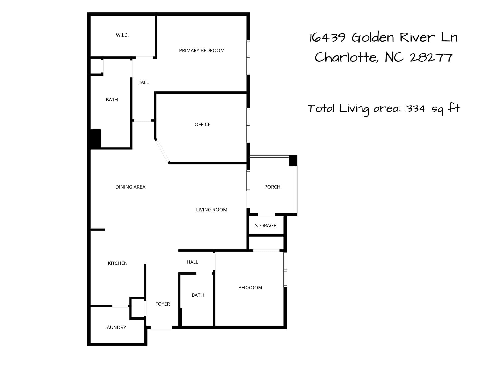 Floorplan - 16439 Golden River Lane, Charlotte
