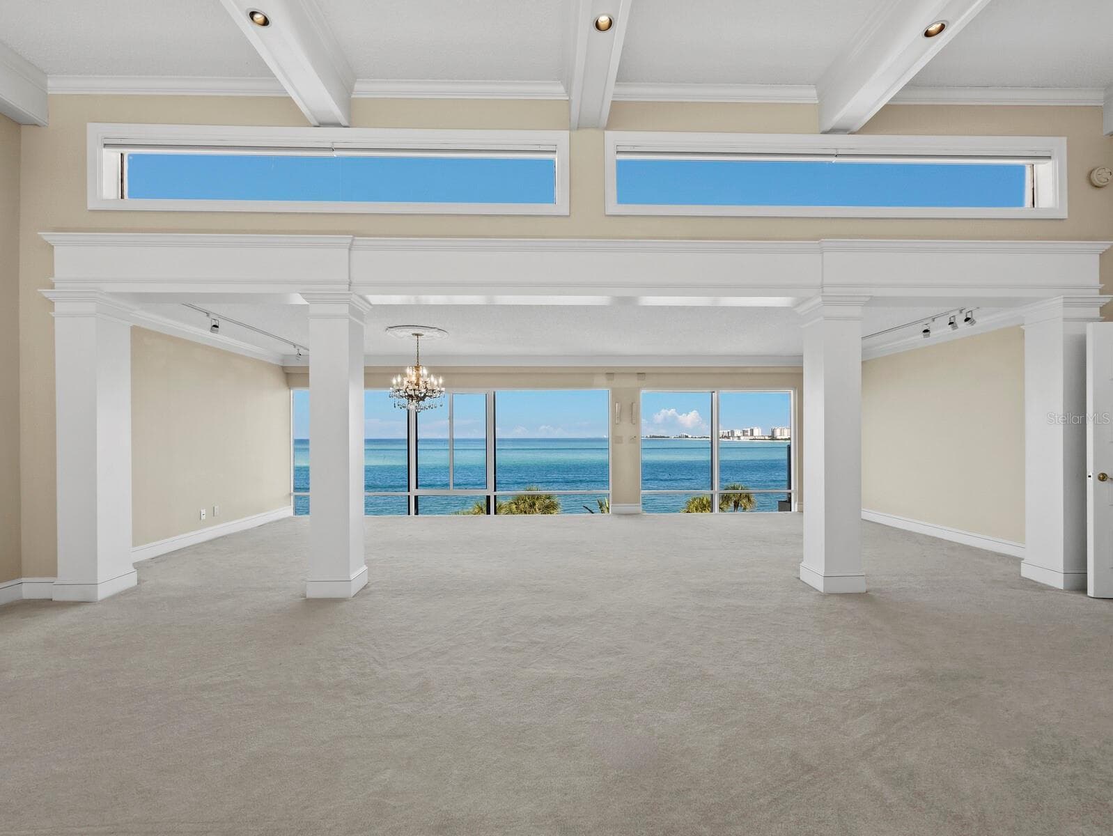Living room & dining room - 4712 OCEAN BLVD #W10, SARASOTA