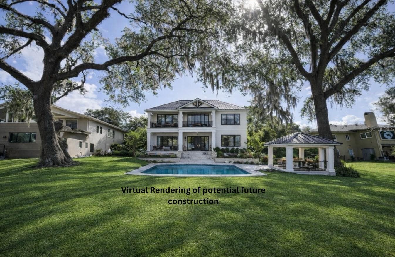 Virtual Rendering of Potential Future Construction - For marketing purposes only. This is a vacant land listing, there is no home currently being built on the property. - E CROOKED LAKE DR, EUSTIS