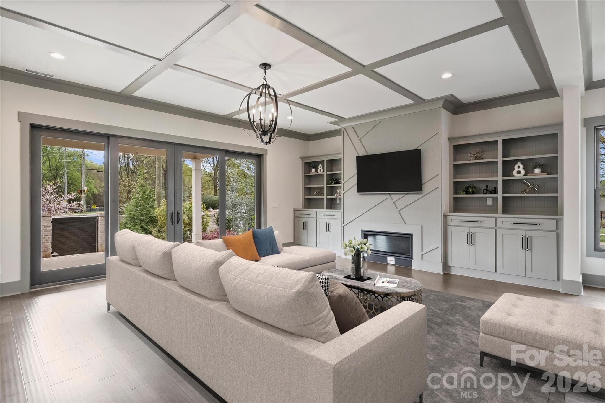 Virtually Staged Great Room - Charlotte