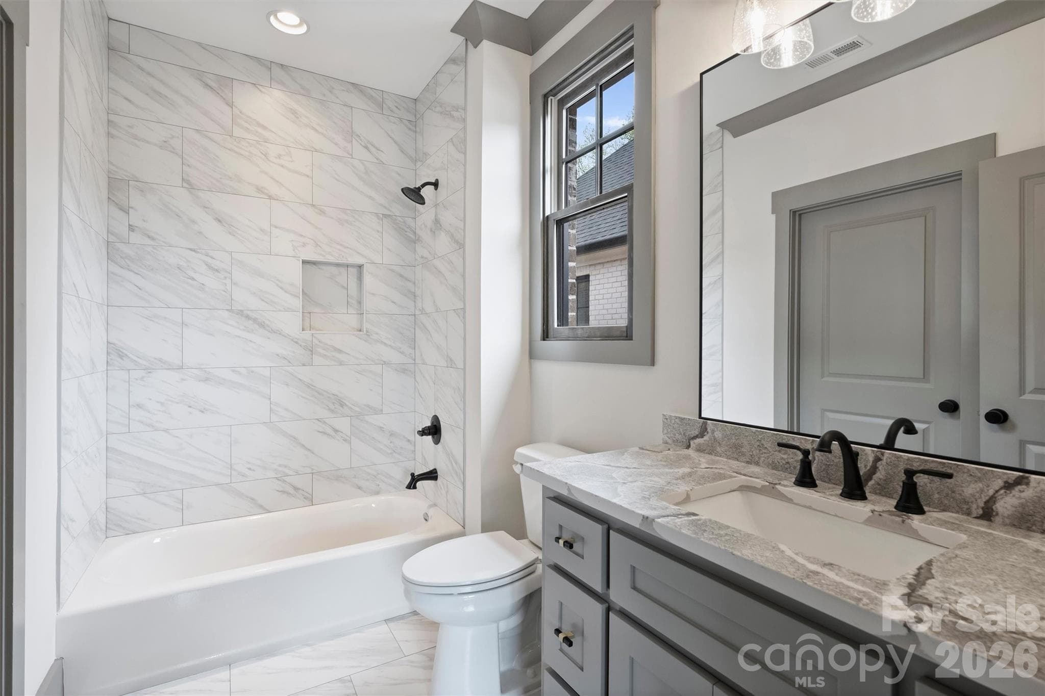 Ensuite Bathroom to Bedroom #3 - 8159 Fairview Road, Charlotte