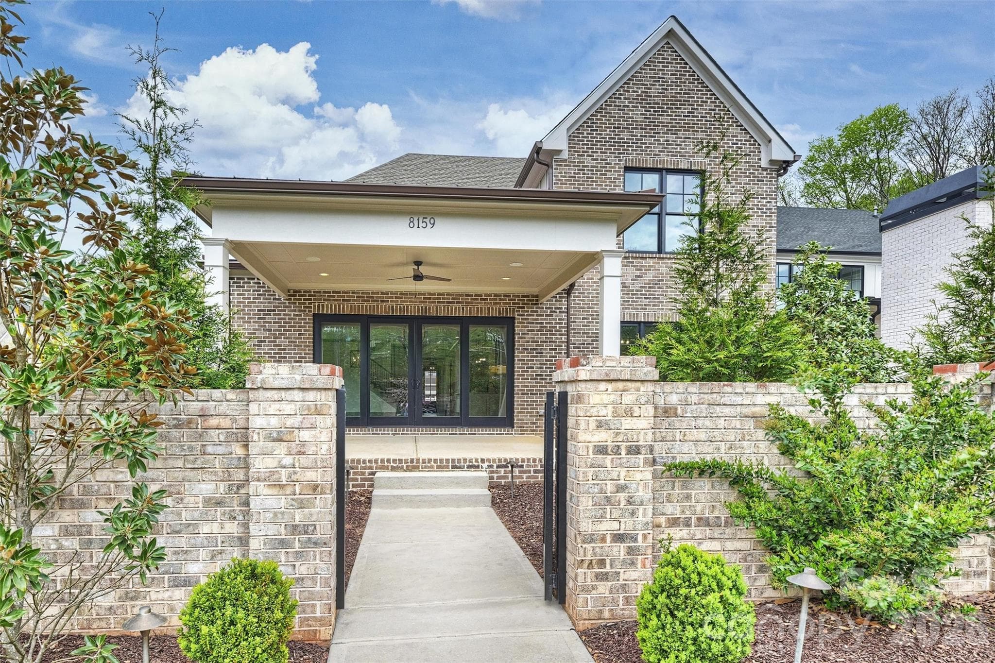 Gated Access to rear yard - 8159 Fairview Road, Charlotte