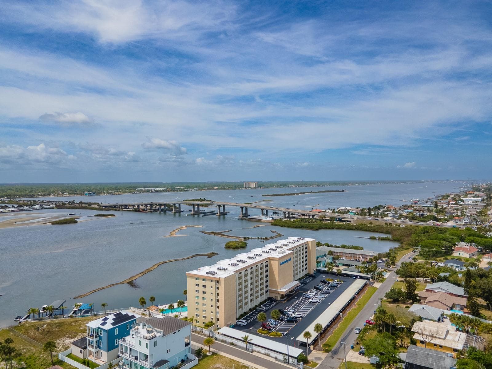 Northwest aerial views - 3606 S PENINSULA DR #605, PORT ORANGE