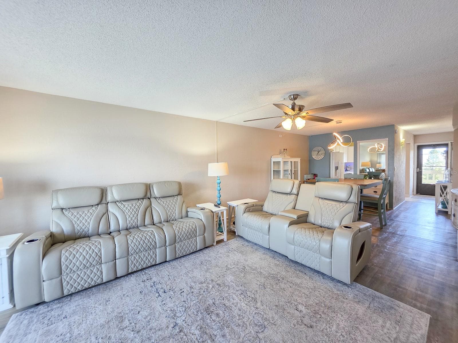 Views looking back to the kitchen and front door. - 3606 S PENINSULA DR #605, PORT ORANGE