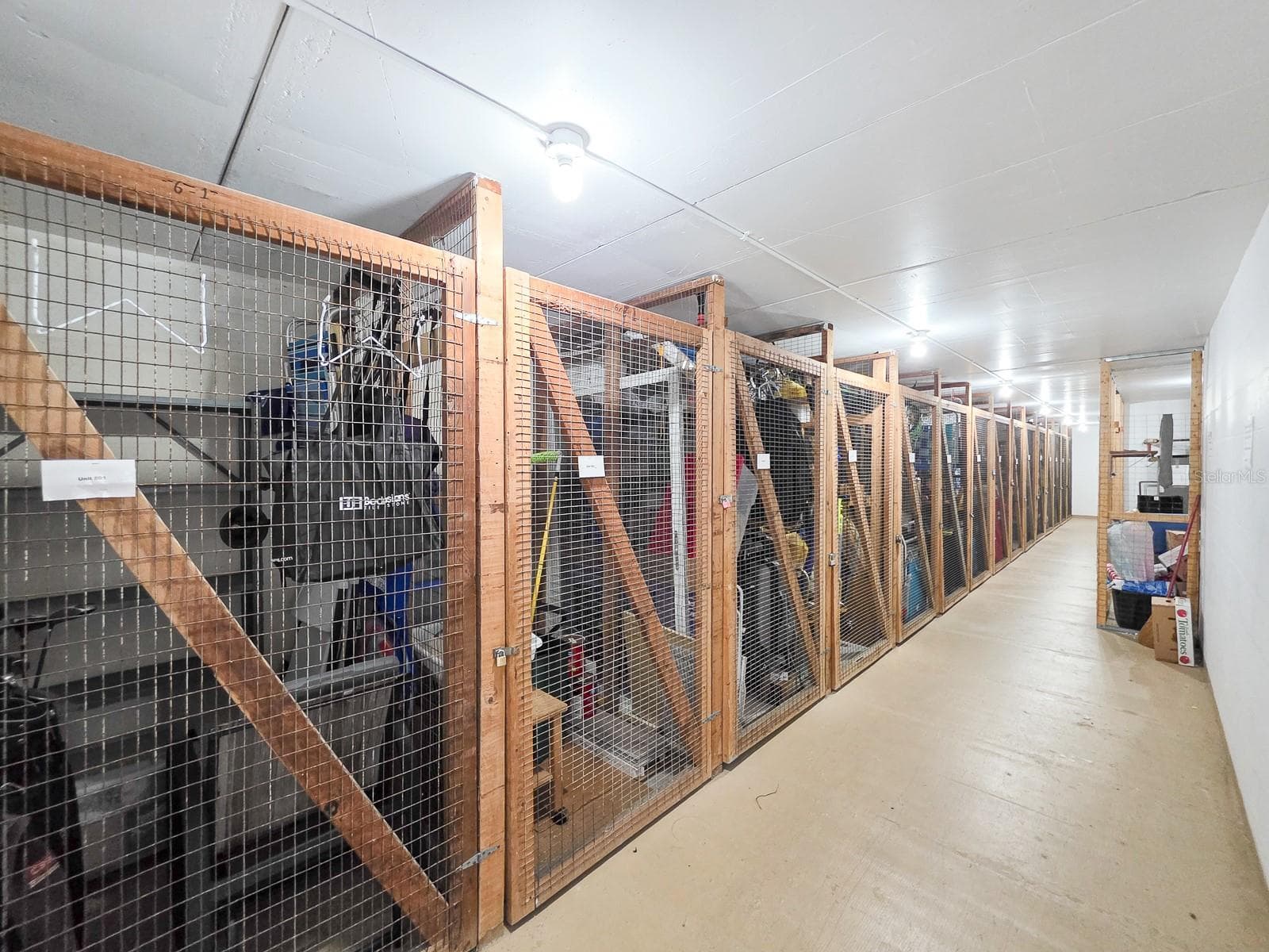 Storage area for bicycles and personal cage . - 3606 S PENINSULA DR #605, PORT ORANGE
