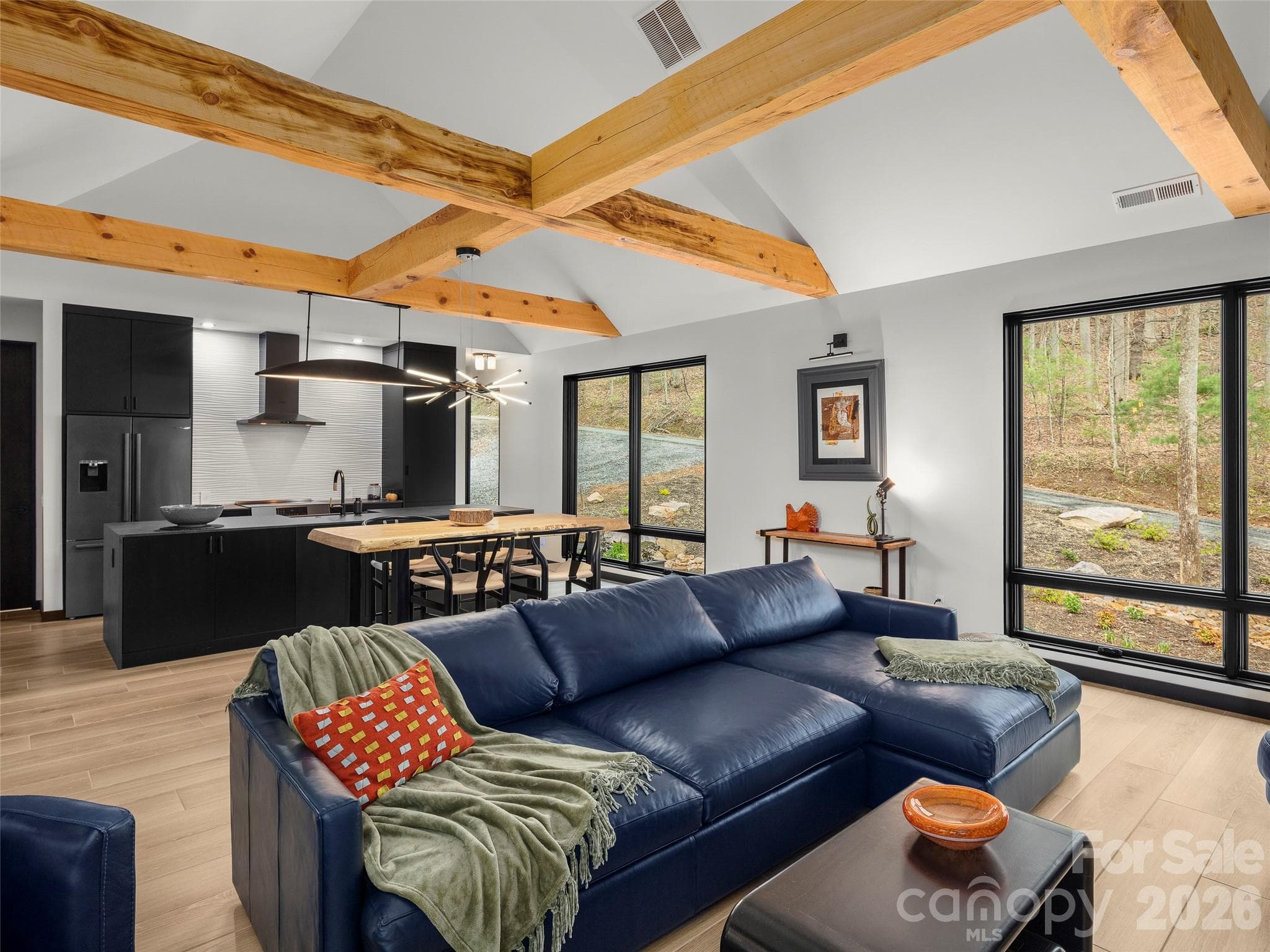 Great Room into the Kitchen - Black Mountain