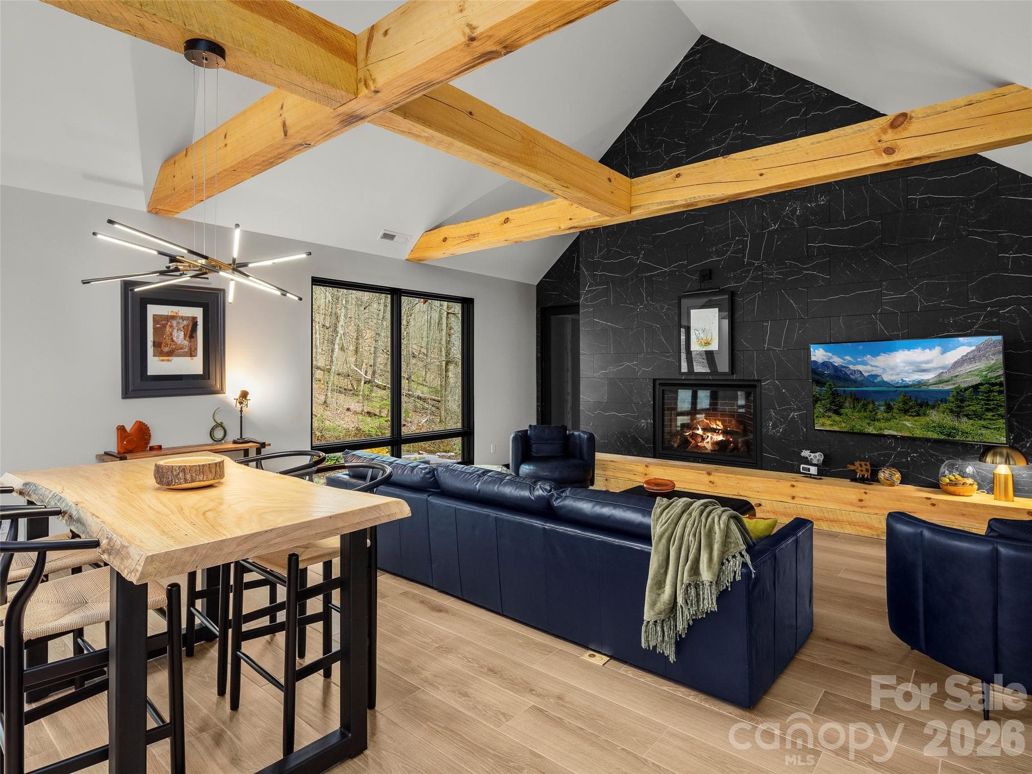 Dining Room/Great Room - 80 Hemlock Circle, Black Mountain