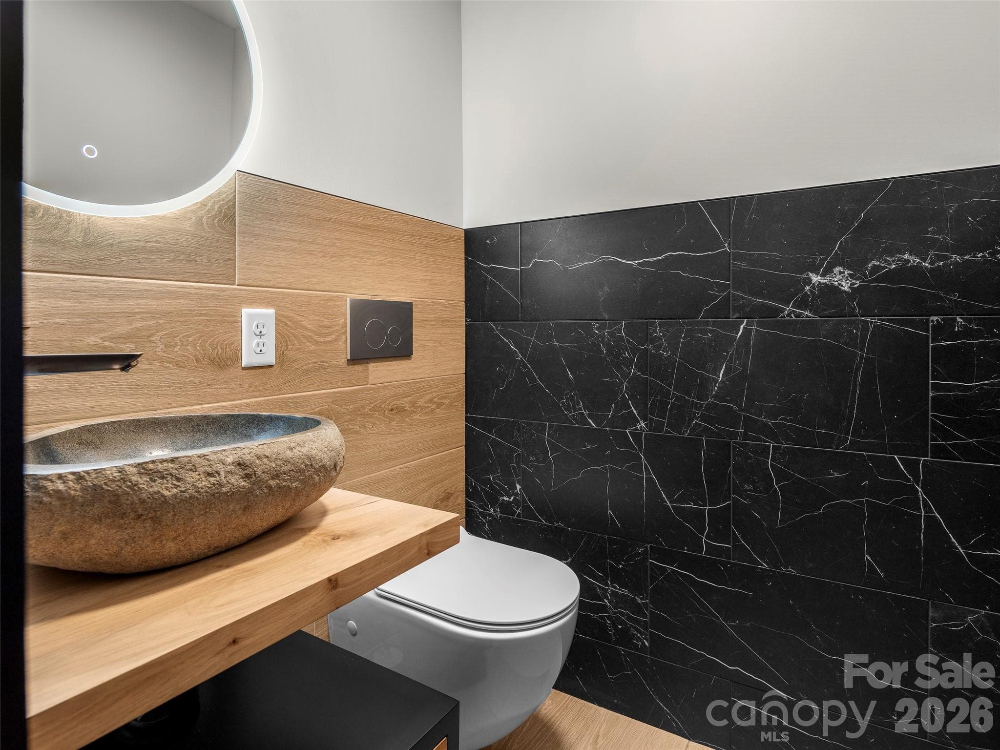 Downstairs Water Closet - 80 Hemlock Circle, Black Mountain