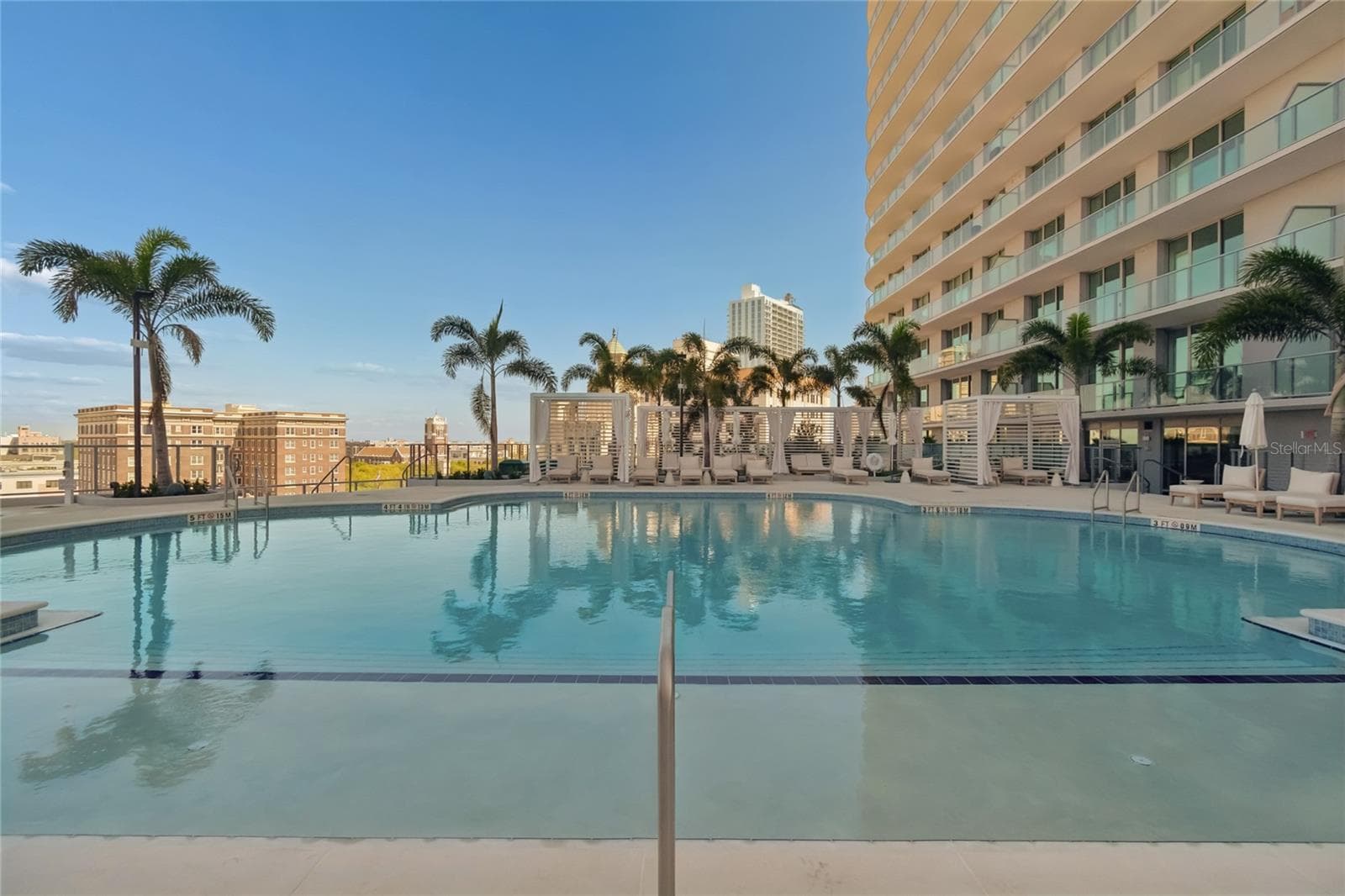 Generously sized resort pool provides space for both swimming and relaxing - 400 CENTRAL AVE #2505, ST PETERSBURG