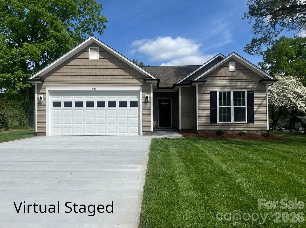 Virtual Staged Front Exterior - Kannapolis