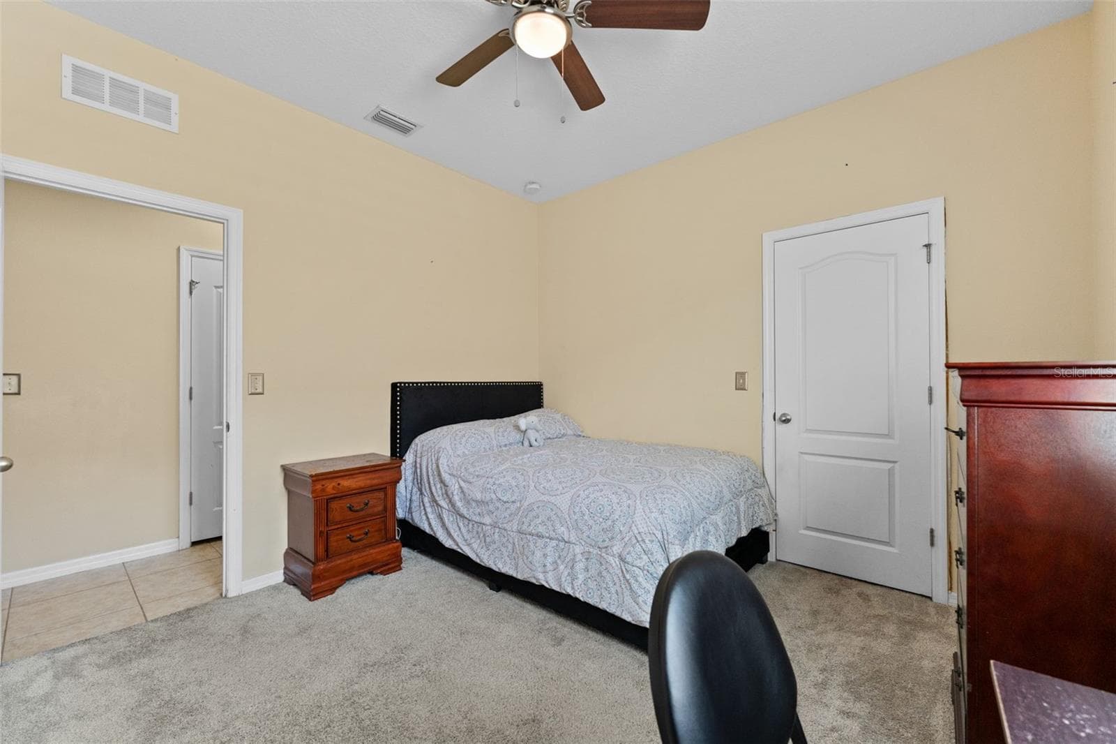 Bedroom #5 with en suite and walk-in closet (Downstairs) - 11620 WARREN OAKS PL, RIVERVIEW