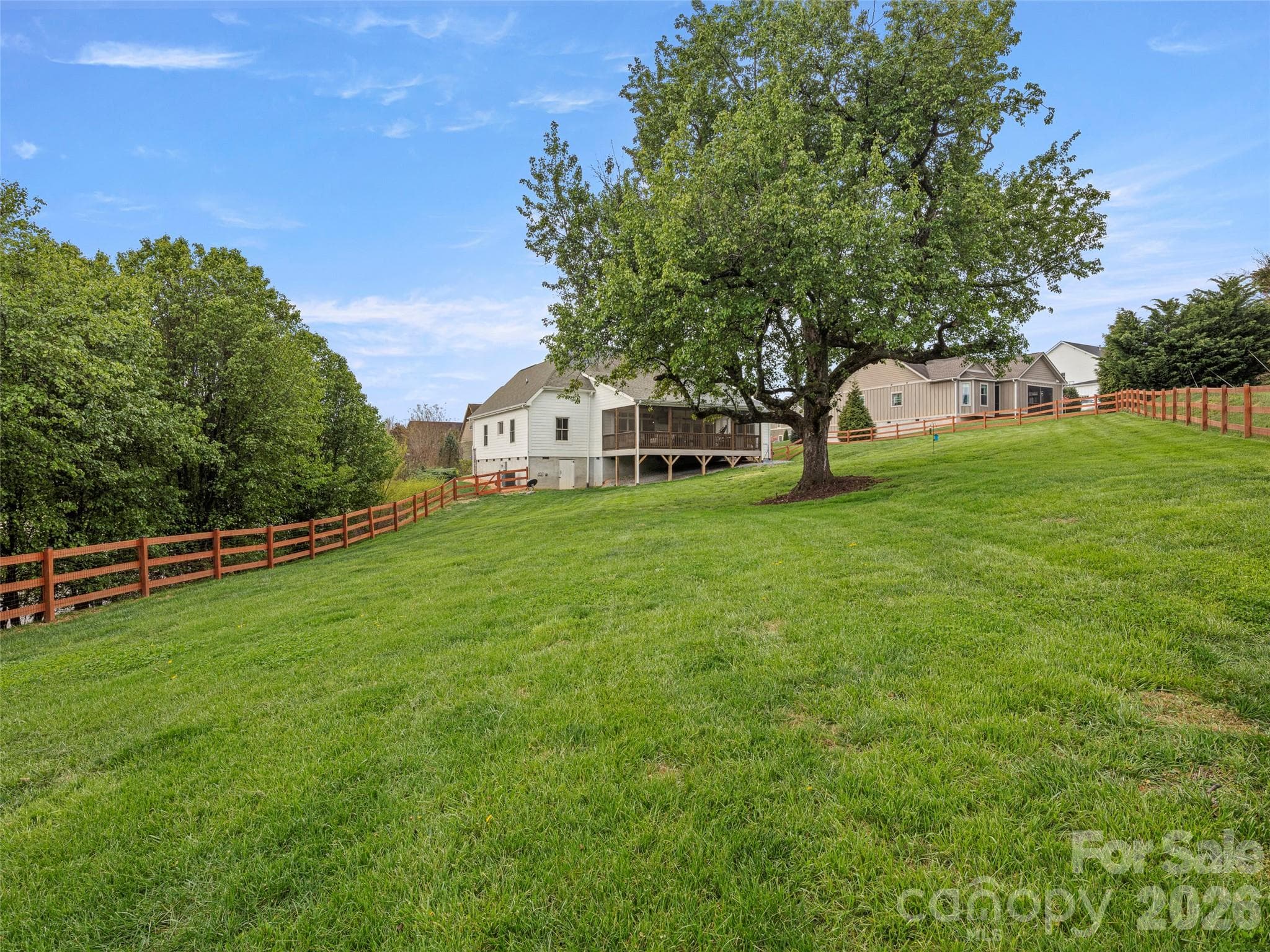 Lawn is professionally maintained weekly, with recent fertilizer and seed by TruGreen - 127 Rockbridge Road, Mills River