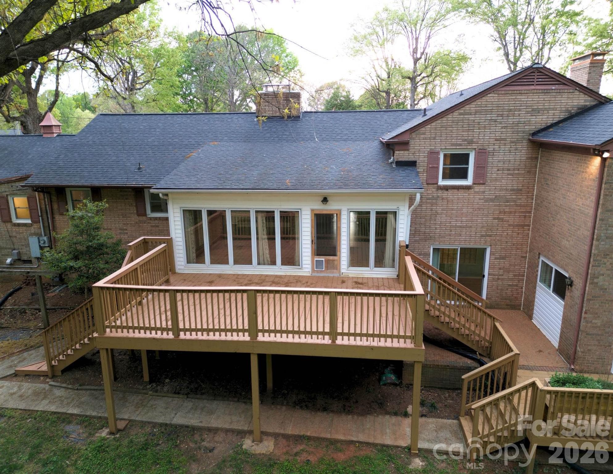 Large back deck, patio and lower deck - Statesville