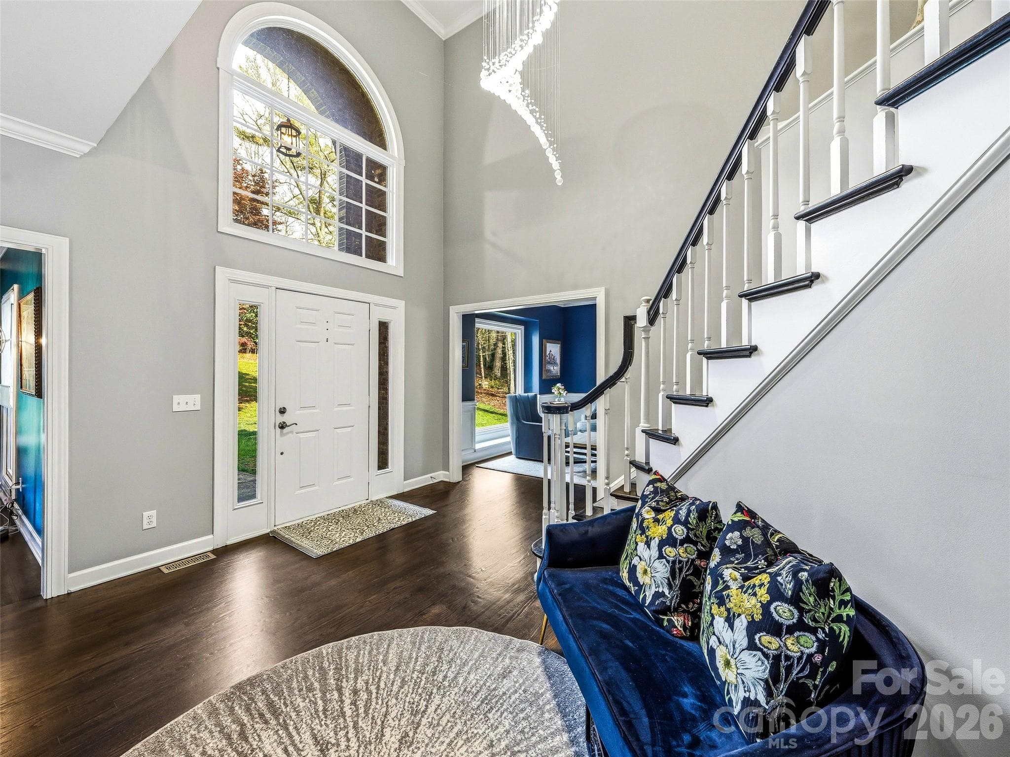 The foyer looking towards the formal dining room. - Fletcher