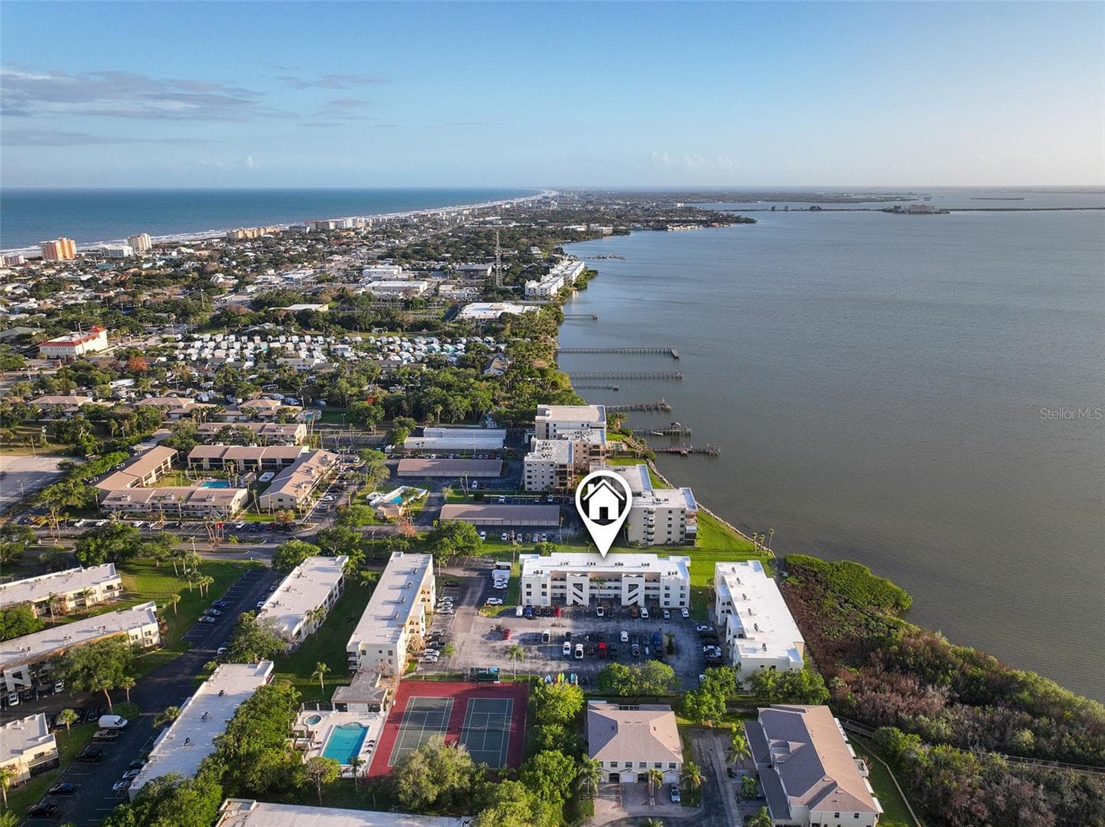 Building next to the intracoastal Banana river. Other side of pensinsula is the Atlantic ocean - 200 INTERNATIONAL DRIVE #815, CAPE CANAVERAL