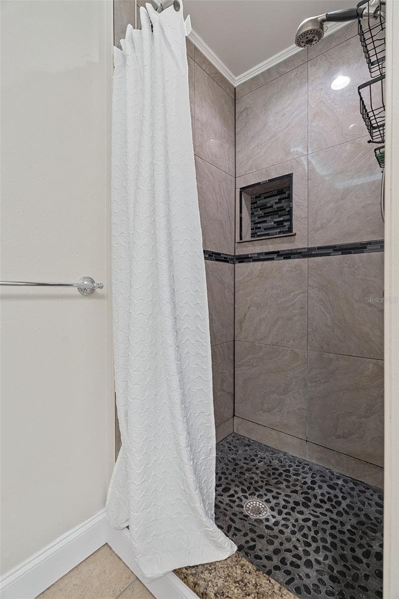 Primary bath walk in shower - 200 INTERNATIONAL DRIVE #815, CAPE CANAVERAL