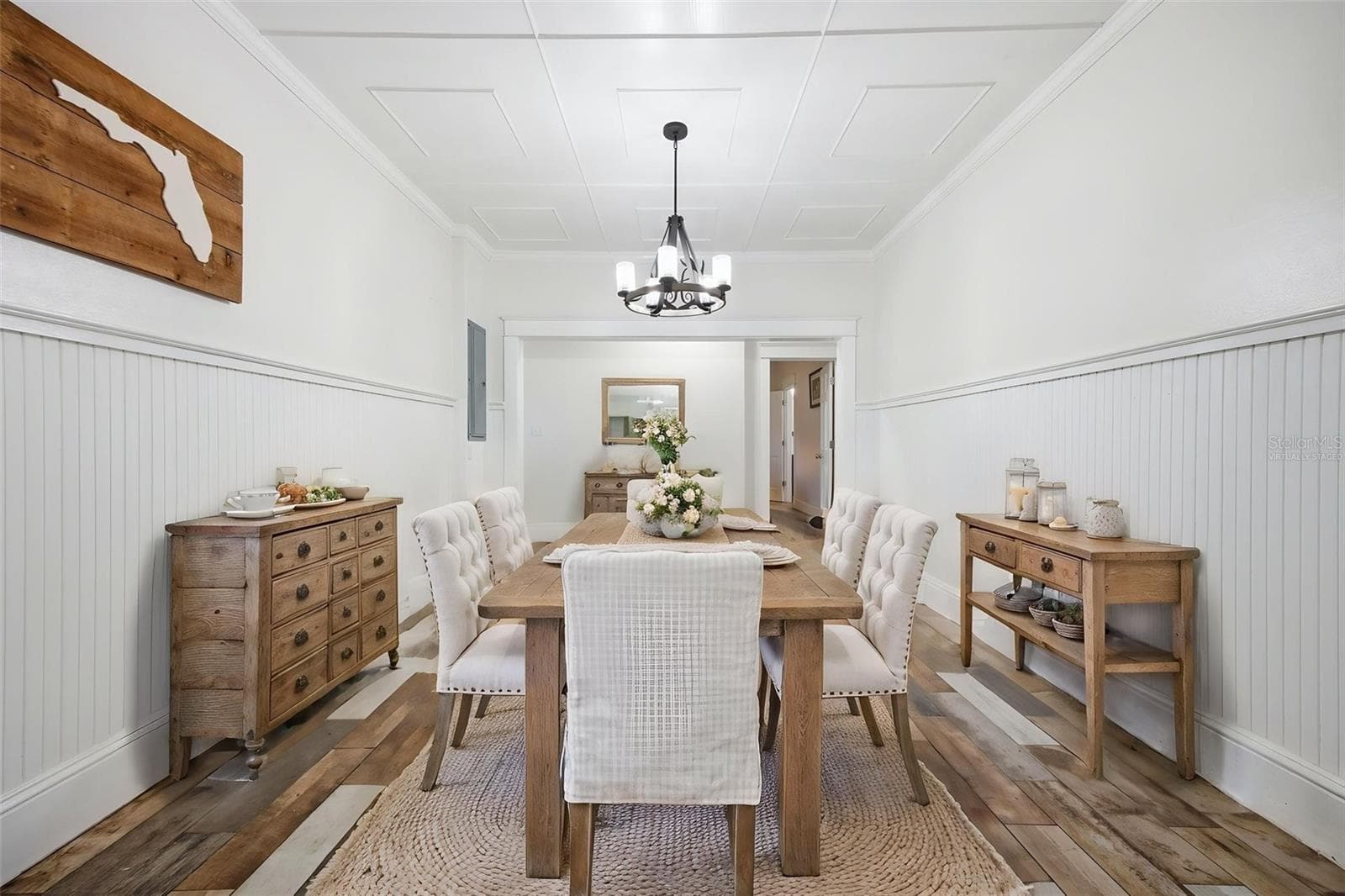 Virtually Staged Dining Room - 3752 OLD KEYSTONE RD, TARPON SPRINGS