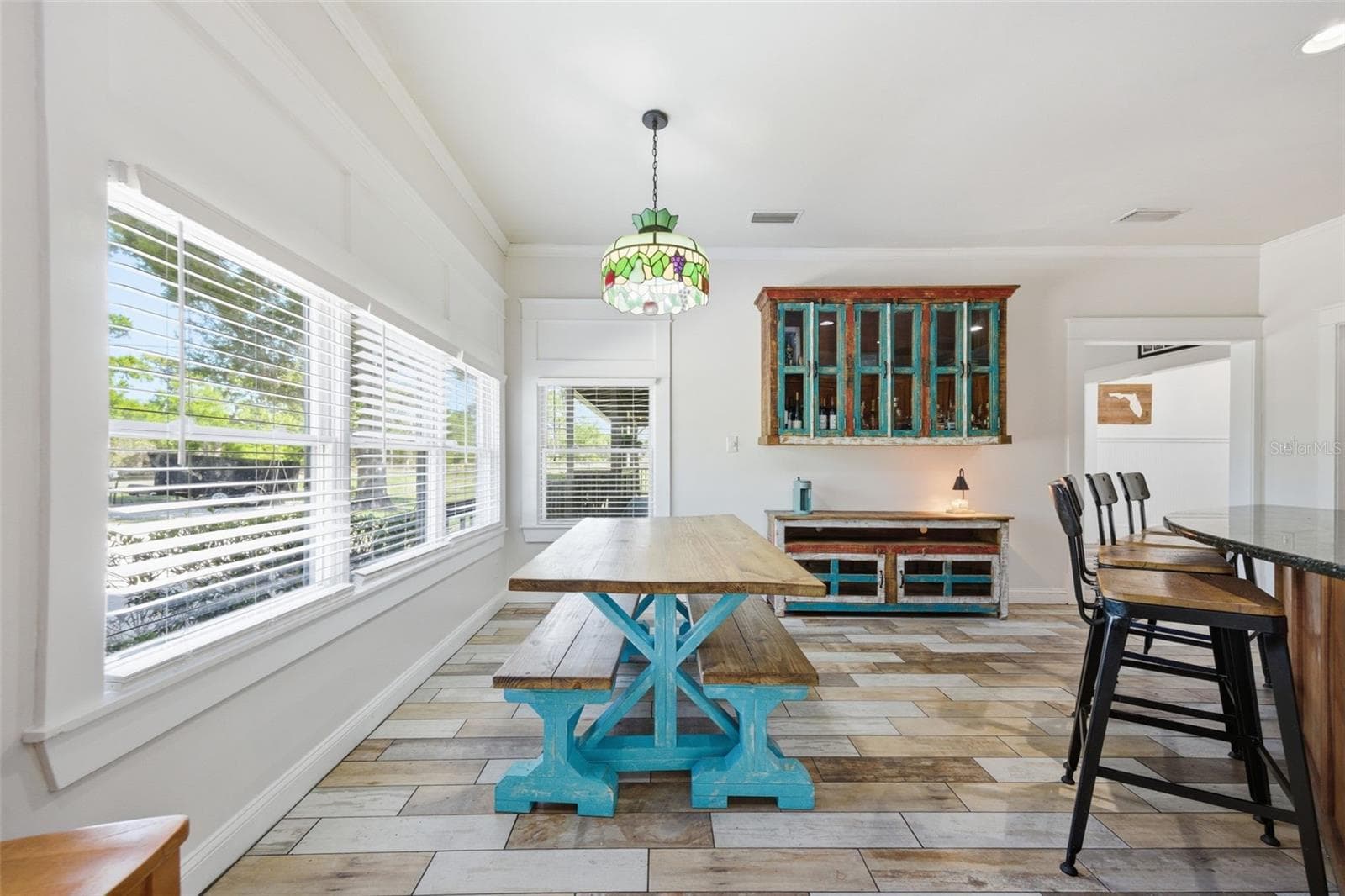Eat In Kitchen *Cabinet on Wall and matching buffet below DO not convey* - 3752 OLD KEYSTONE RD, TARPON SPRINGS