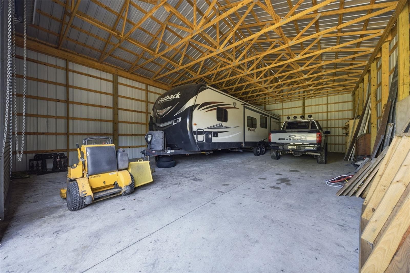 Inside of 40X50 RV barn - 3752 OLD KEYSTONE RD, TARPON SPRINGS