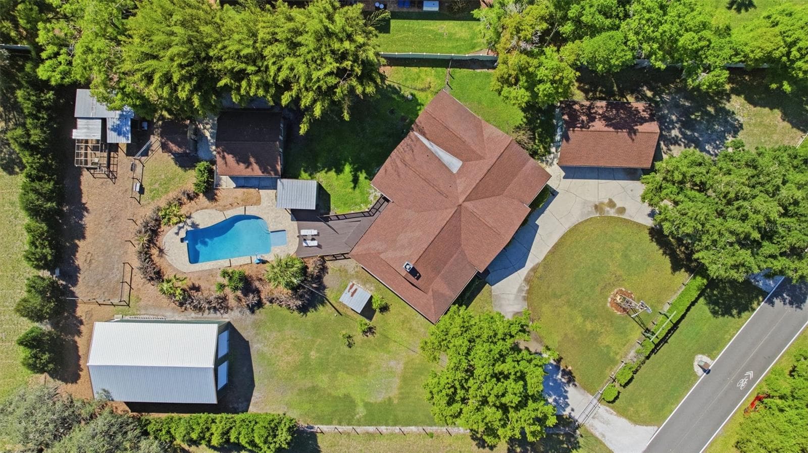 Aerial view - 3752 OLD KEYSTONE RD, TARPON SPRINGS
