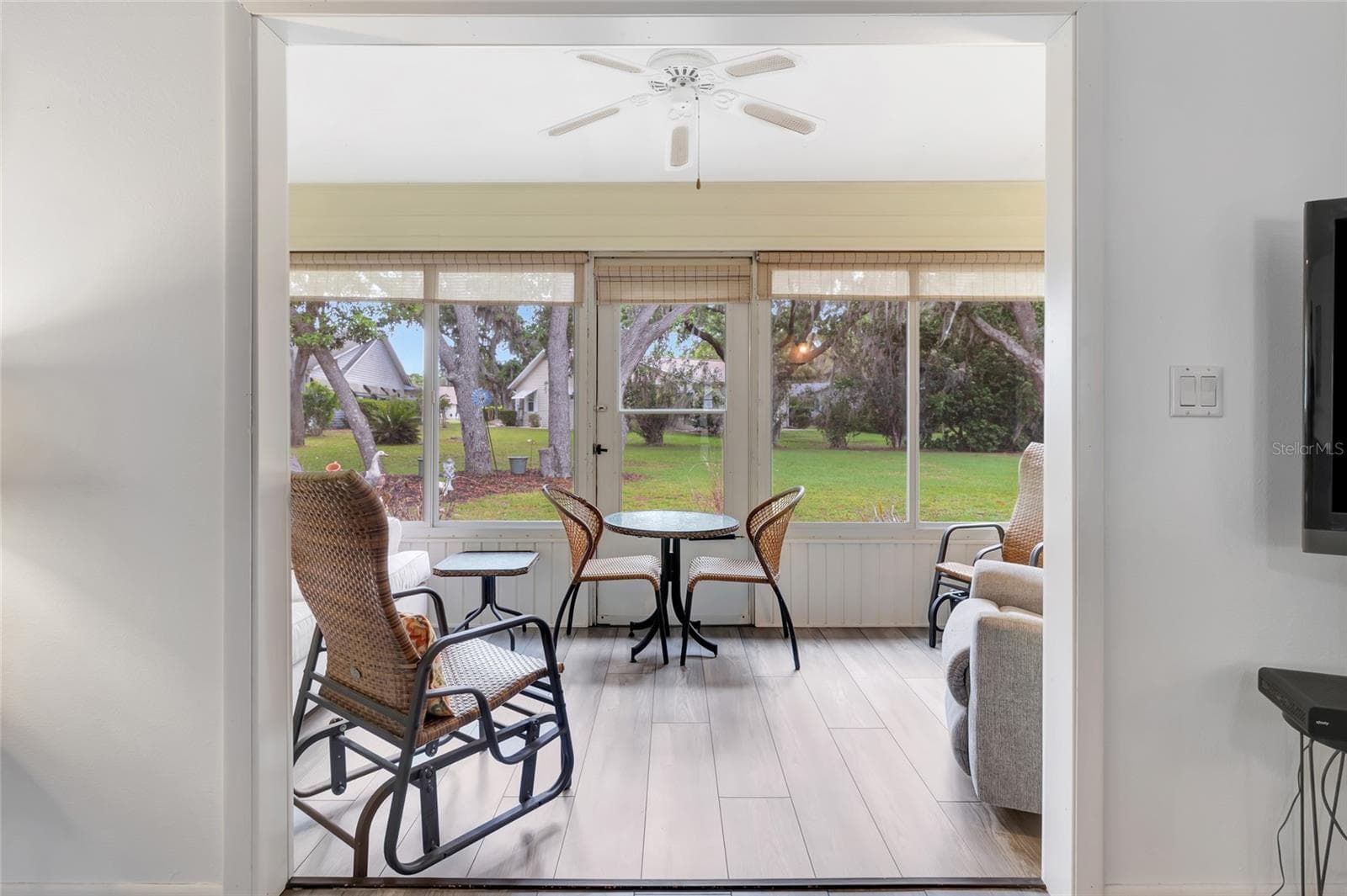 Glass windows on Florida room for climate control on those warm summer afternoons - 27 GORDON CT, LEESBURG