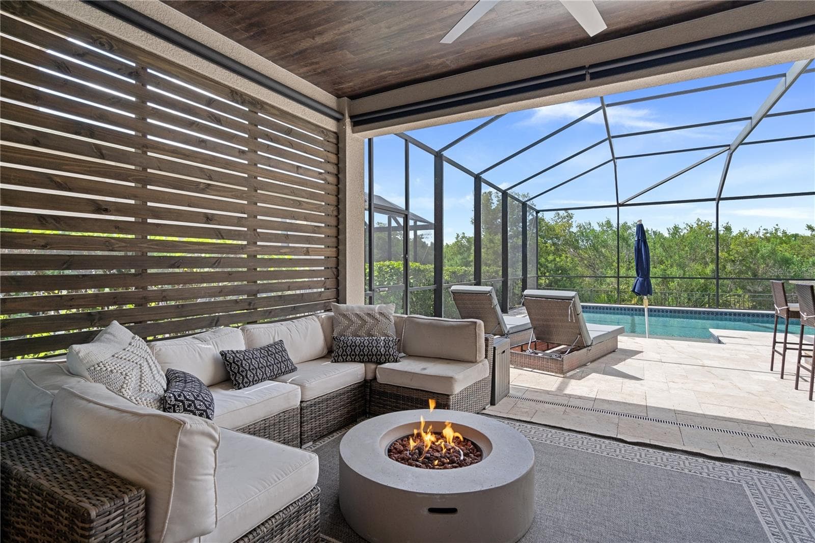 Outdoor area with plenty of privacy - 30351 TRISTANIA CT, WESLEY CHAPEL
