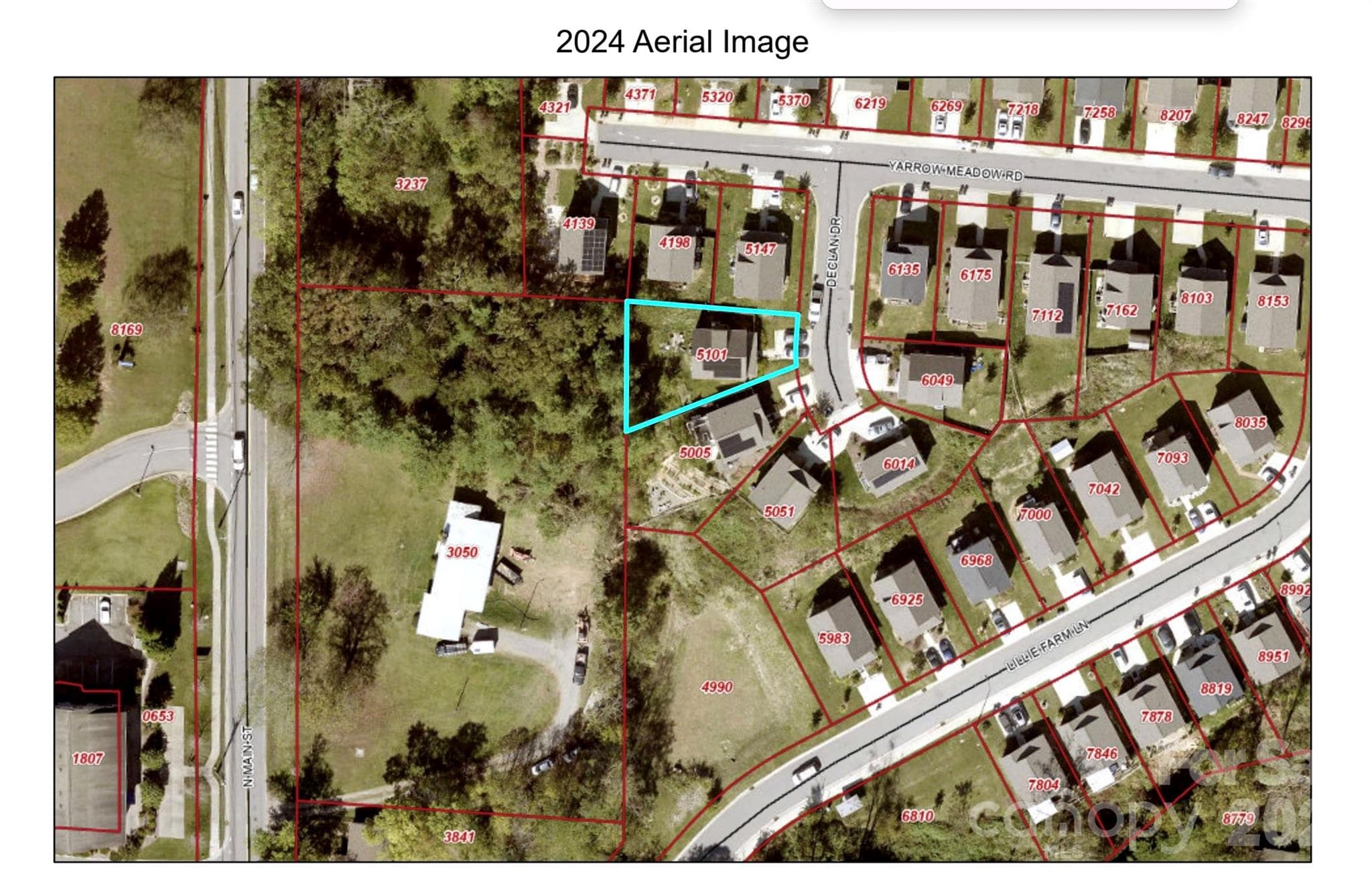 Aerial Image of Lot in Lillie Farm Cove - 5 Declan Drive, Weaverville
