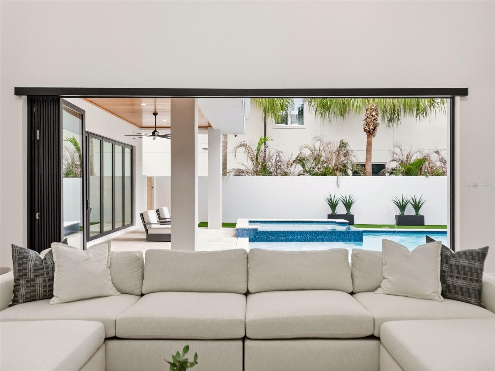 Pool View from Living Room - 8643 FARTHINGTON WAY, ORLANDO