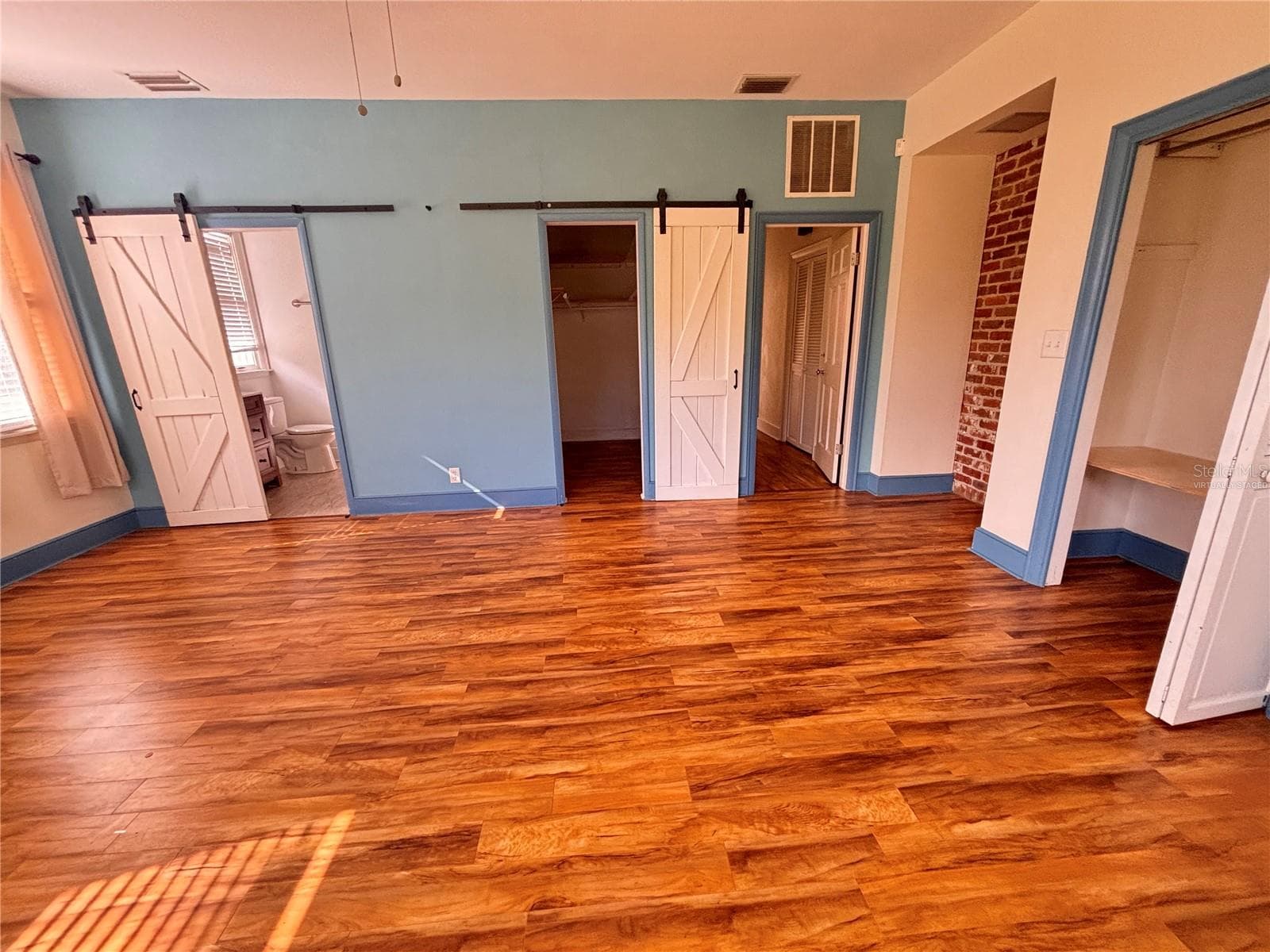 Primary bedroom ready for personalization - see before and after virtually staged photo - 1508 N ARCADIA AVE, ARCADIA