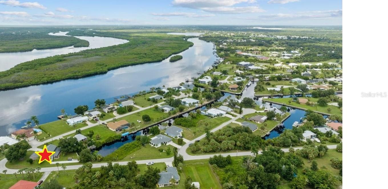 Aerial Photo kindly permitted by nieghbor. - 2076 RIVER BASIN TER, PUNTA GORDA