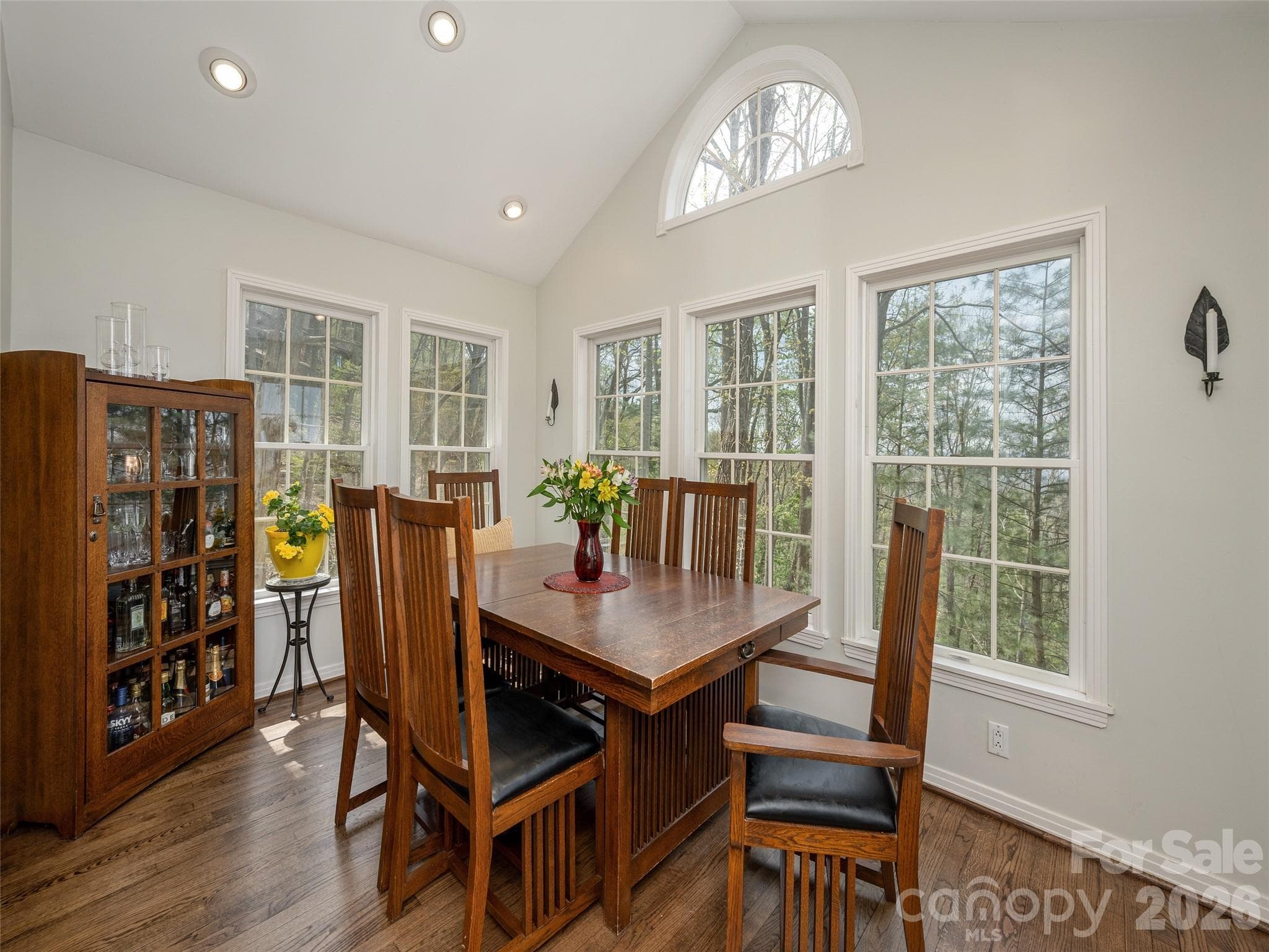 Dining Room with Palladium Window - 403 Cherokee Road, Asheville