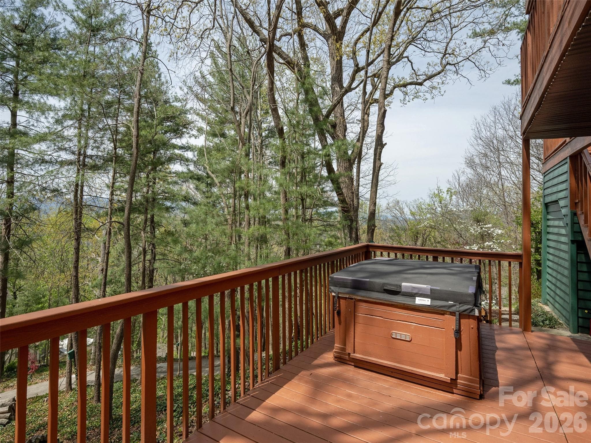 Lower Deck with Hot Tub - 403 Cherokee Road, Asheville