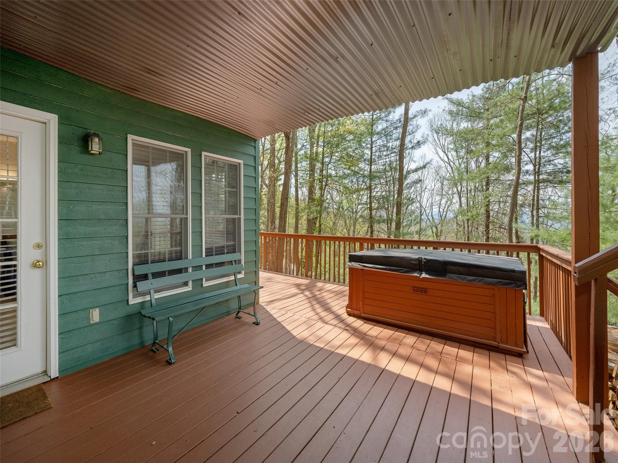 Another View of the Hot Tub - 403 Cherokee Road, Asheville