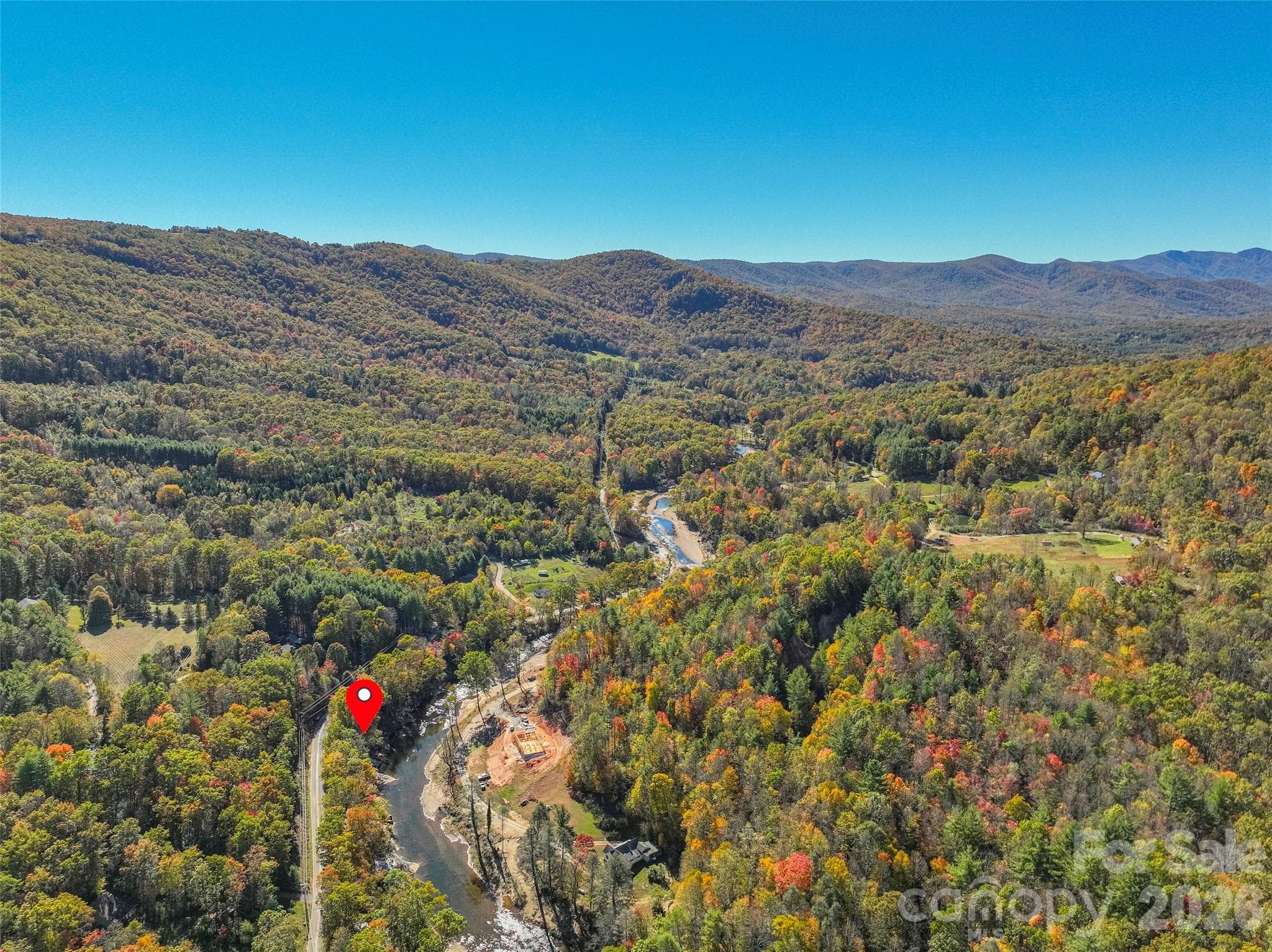 Nestled in the Blue Ridge mountains. - Burnsville