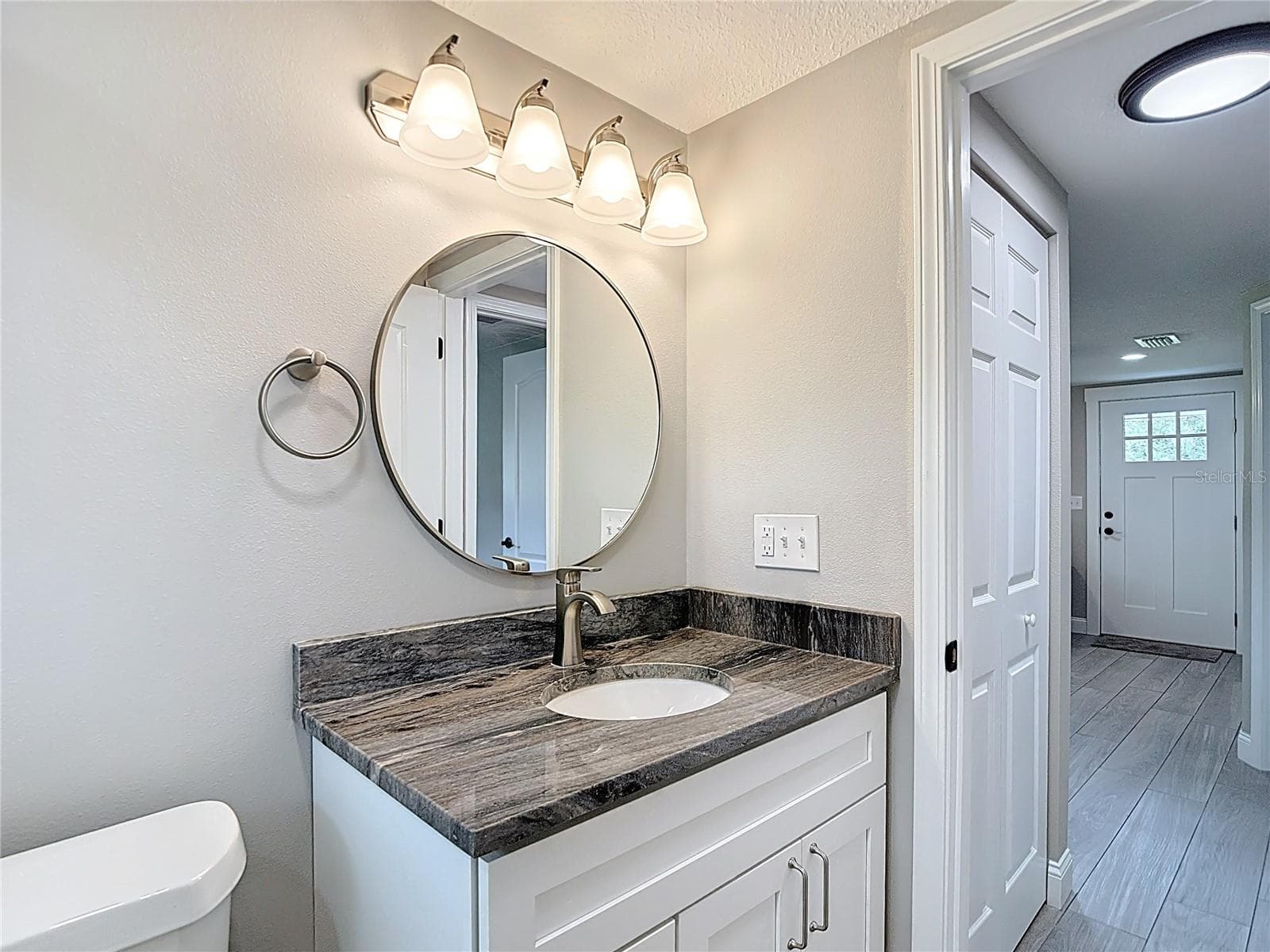 Solid stone vanity top with solid wod cabinet! - 14306 GUAVA STREET, HUDSON