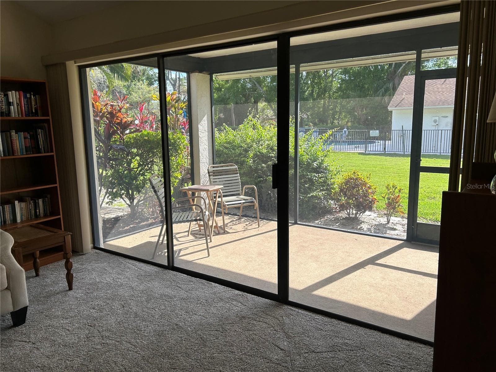 Lanai with direct access to the community pool - 5204 MYRTLE WOOD #2, SARASOTA