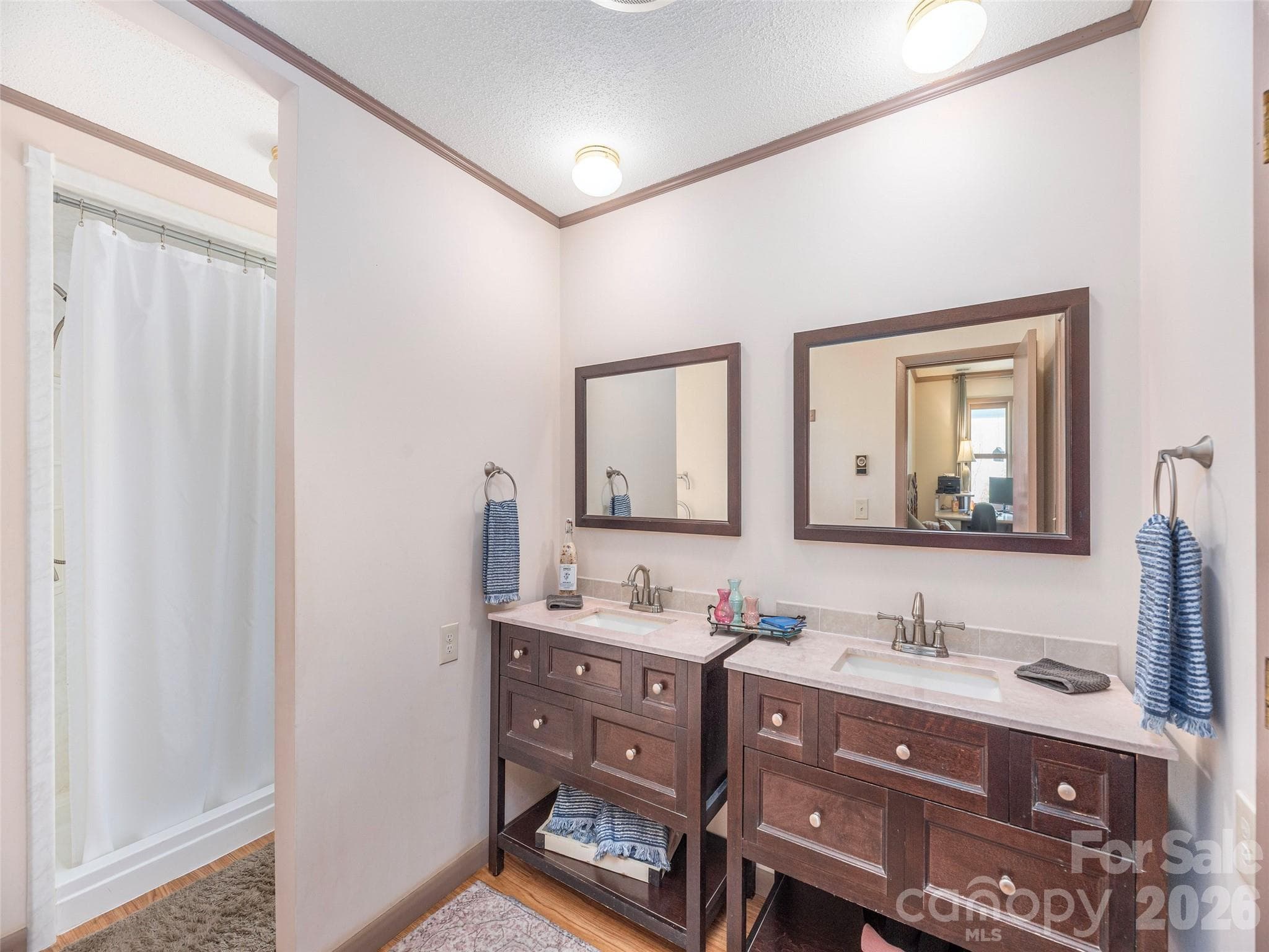 Primary bath with his and hers sinks - 444 Martin Branch Road, Leicester