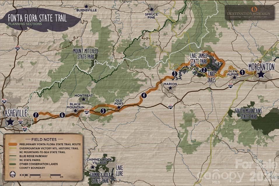 Fonta Flora Map - Old Fort