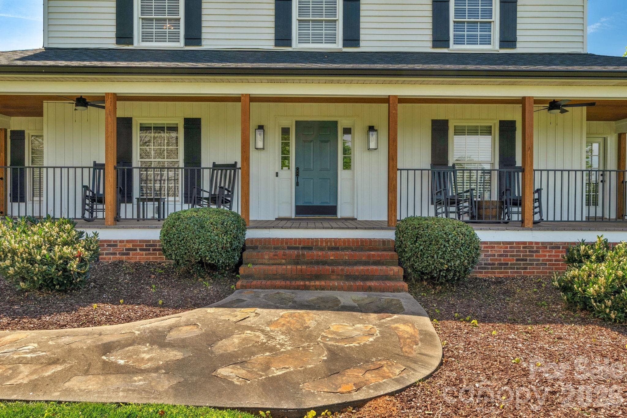 Covered front porch - 8698 Rocky River Road, Harrisburg
