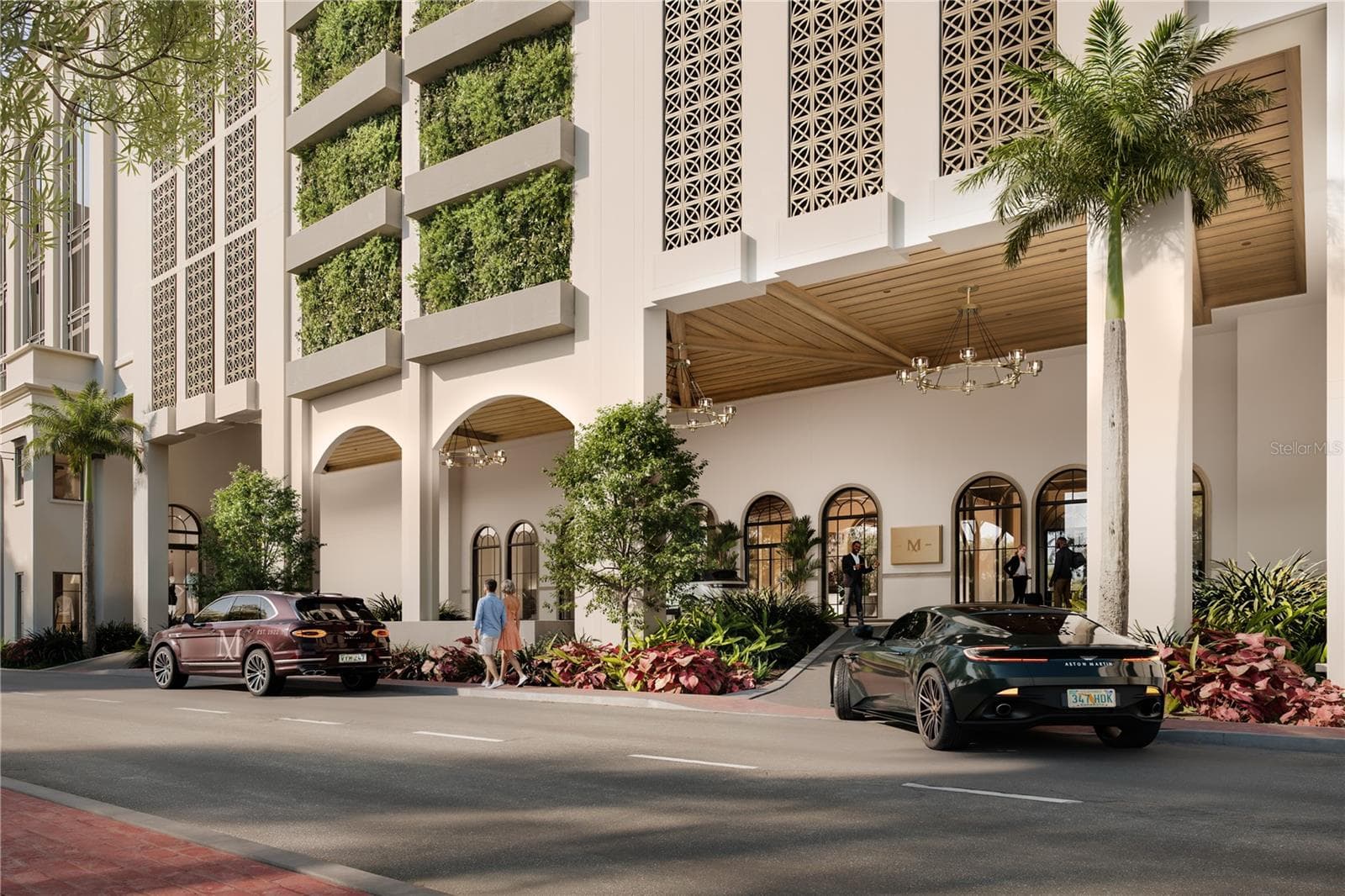 Gracious porte-cochere arrival offering both valet service and convenient self-parking - 65 S PALM AVE #1205, SARASOTA