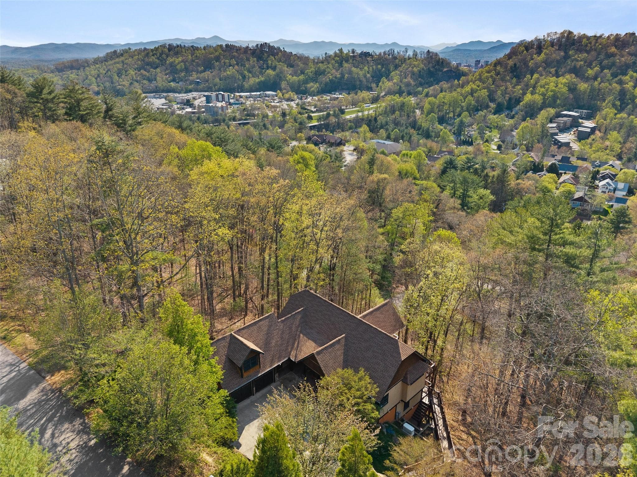 Tucked away in the trees on almost 1.5 acres. - 5 Stegall Lane, Asheville