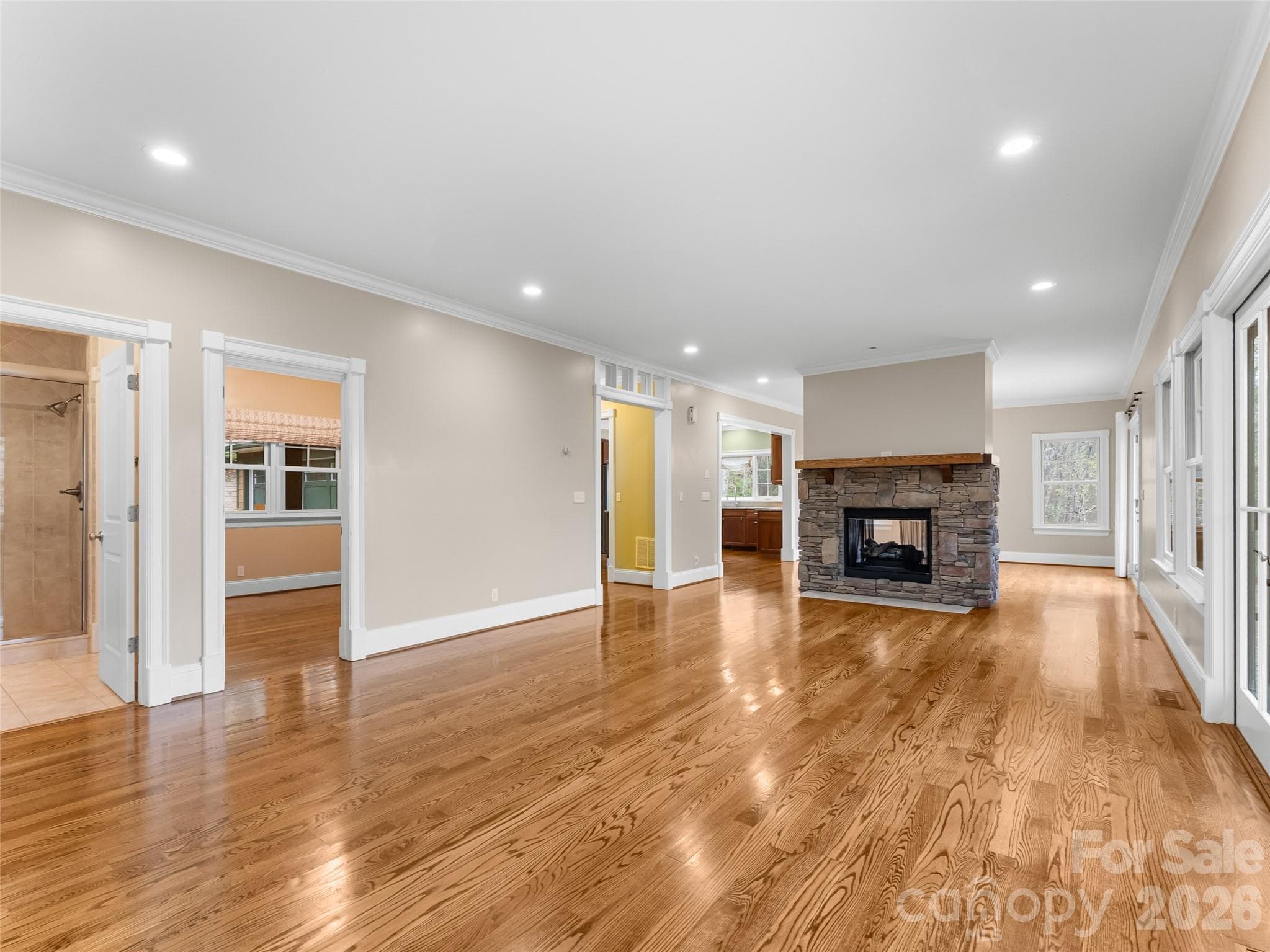 Hardwood floors are featured throughout the home. - 5 Stegall Lane, Asheville