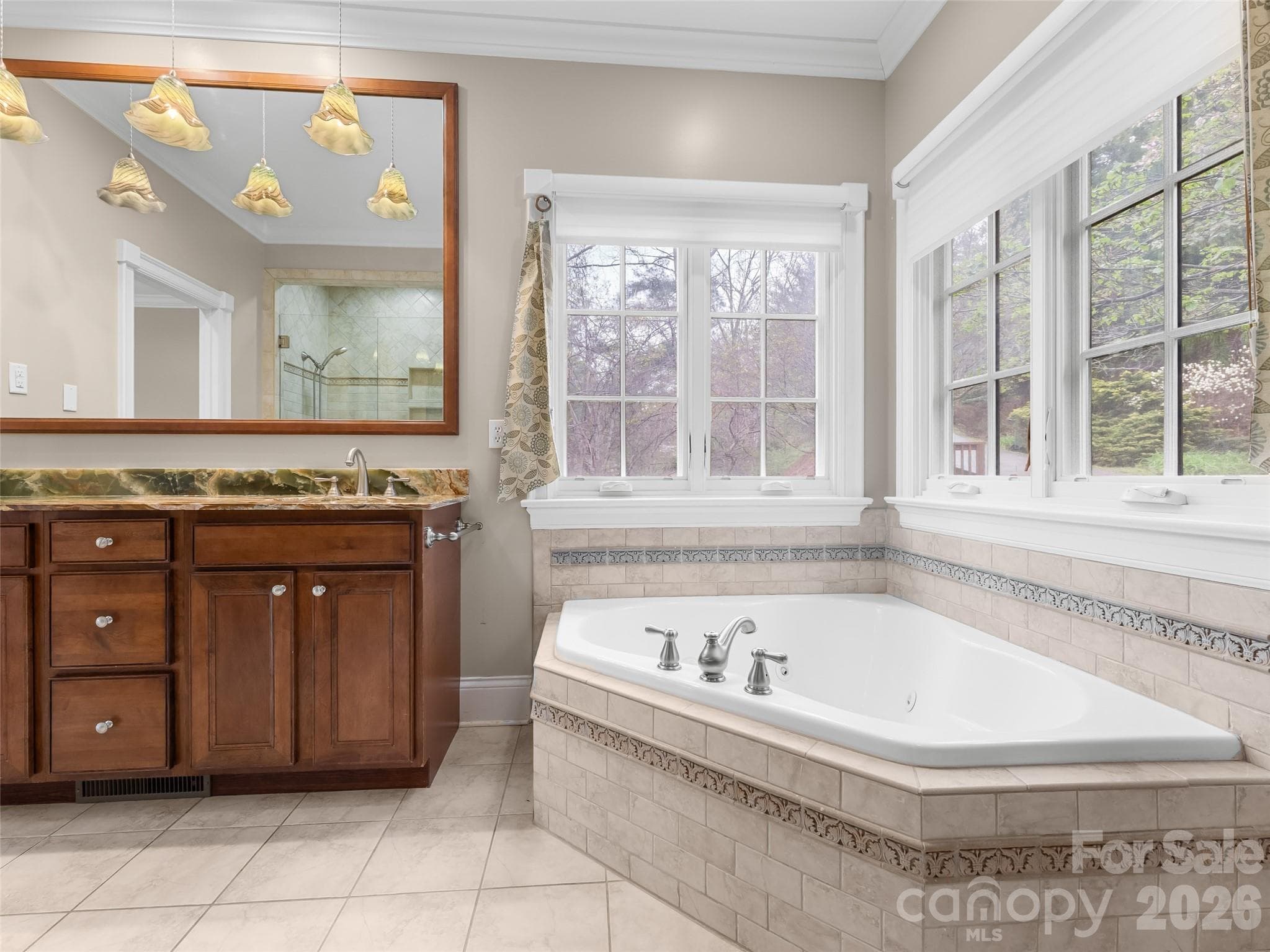 The garden tub offers tranquility and a spa like atmosphere. - 5 Stegall Lane, Asheville