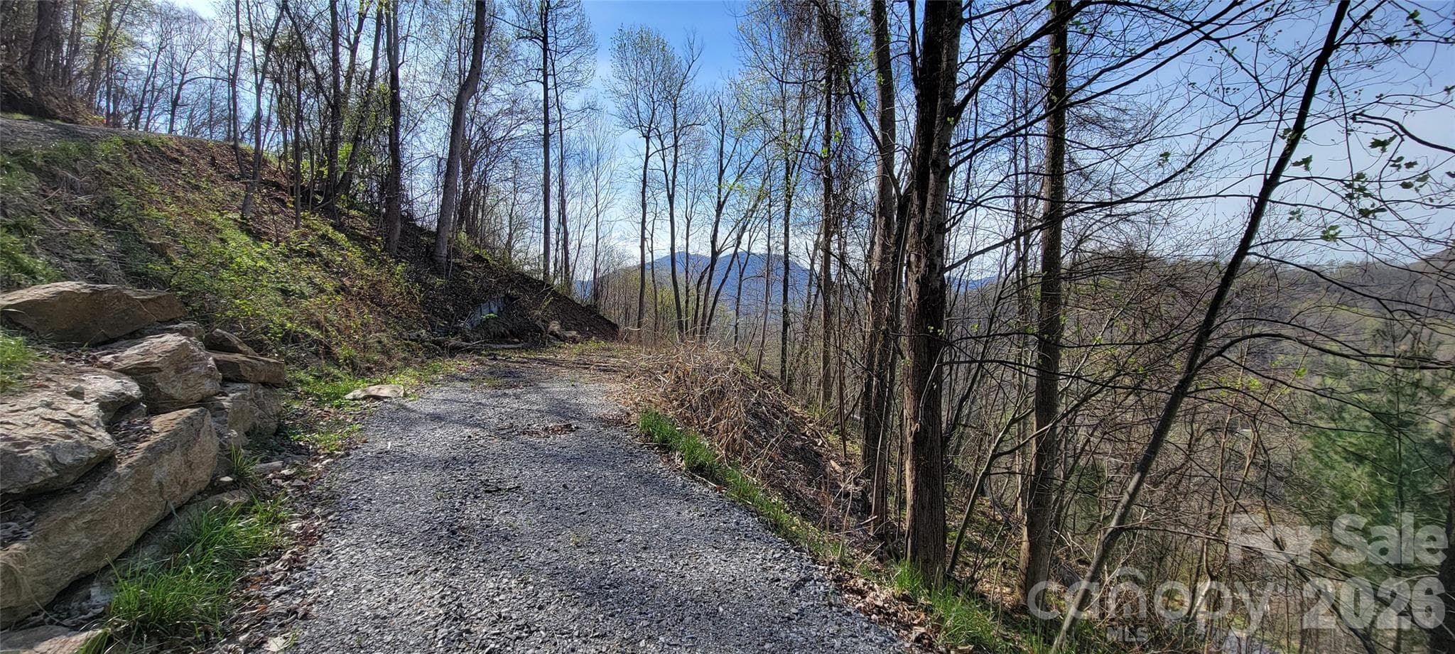 Rough grade house pad at end of this private drive of Lot 35 - 35 Destination Drive, Waynesville
