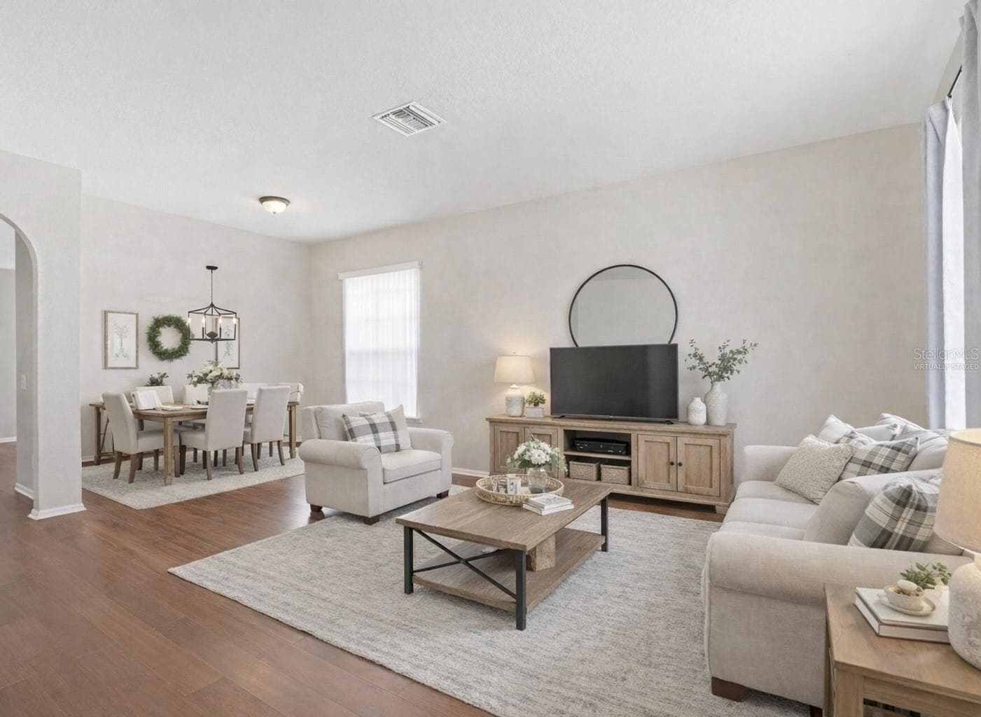 Formal Living and Dining Room - Virtually Staged for Illustrative Purposes - 3036 GIANNA WAY, LAND O LAKES