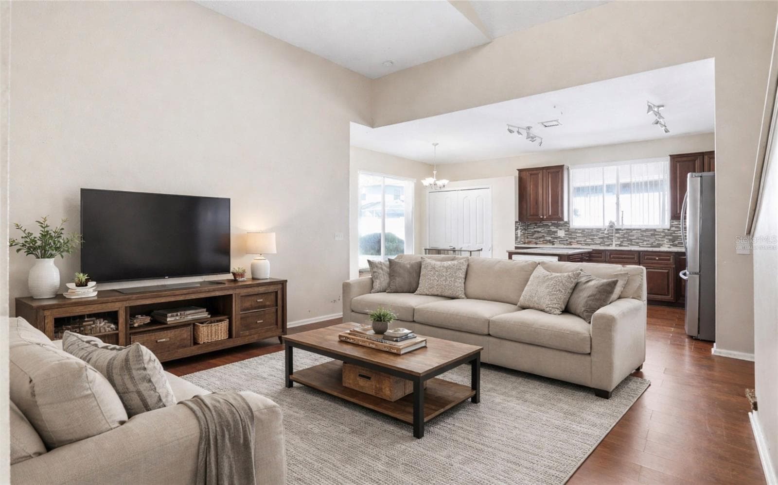 Family Room - Virtually Staged for Illustrative Purposes - 3036 GIANNA WAY, LAND O LAKES