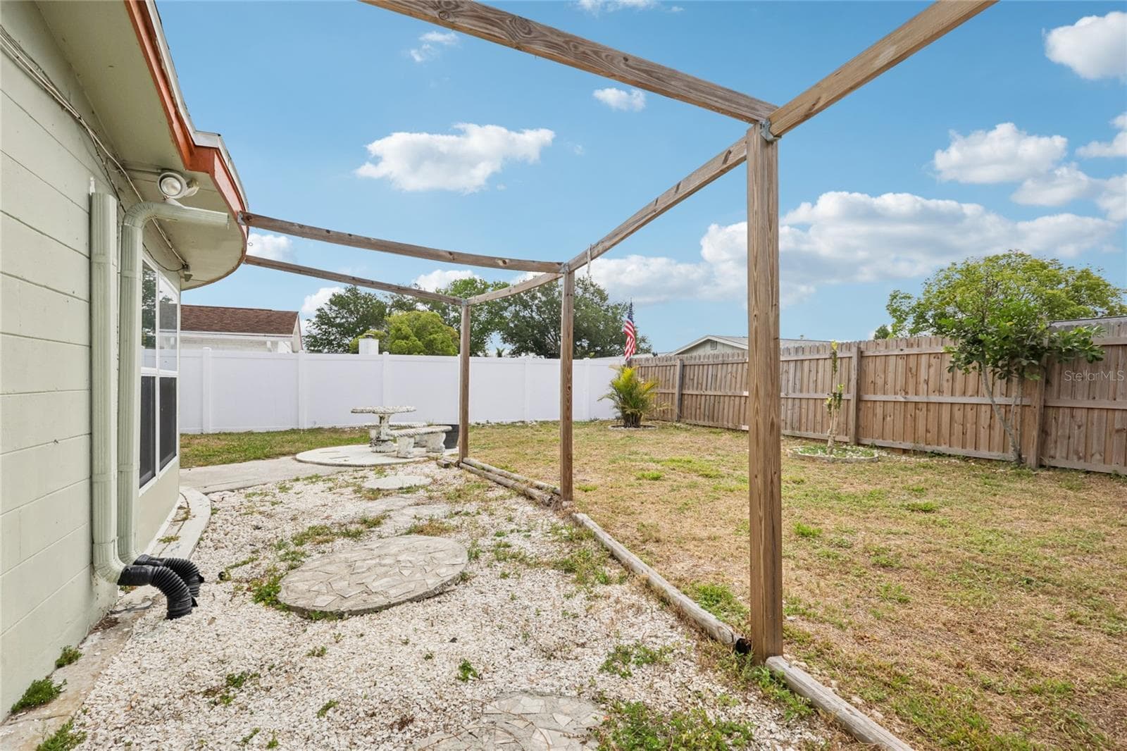 Back yard - 3548 DARLINGTON RD, HOLIDAY