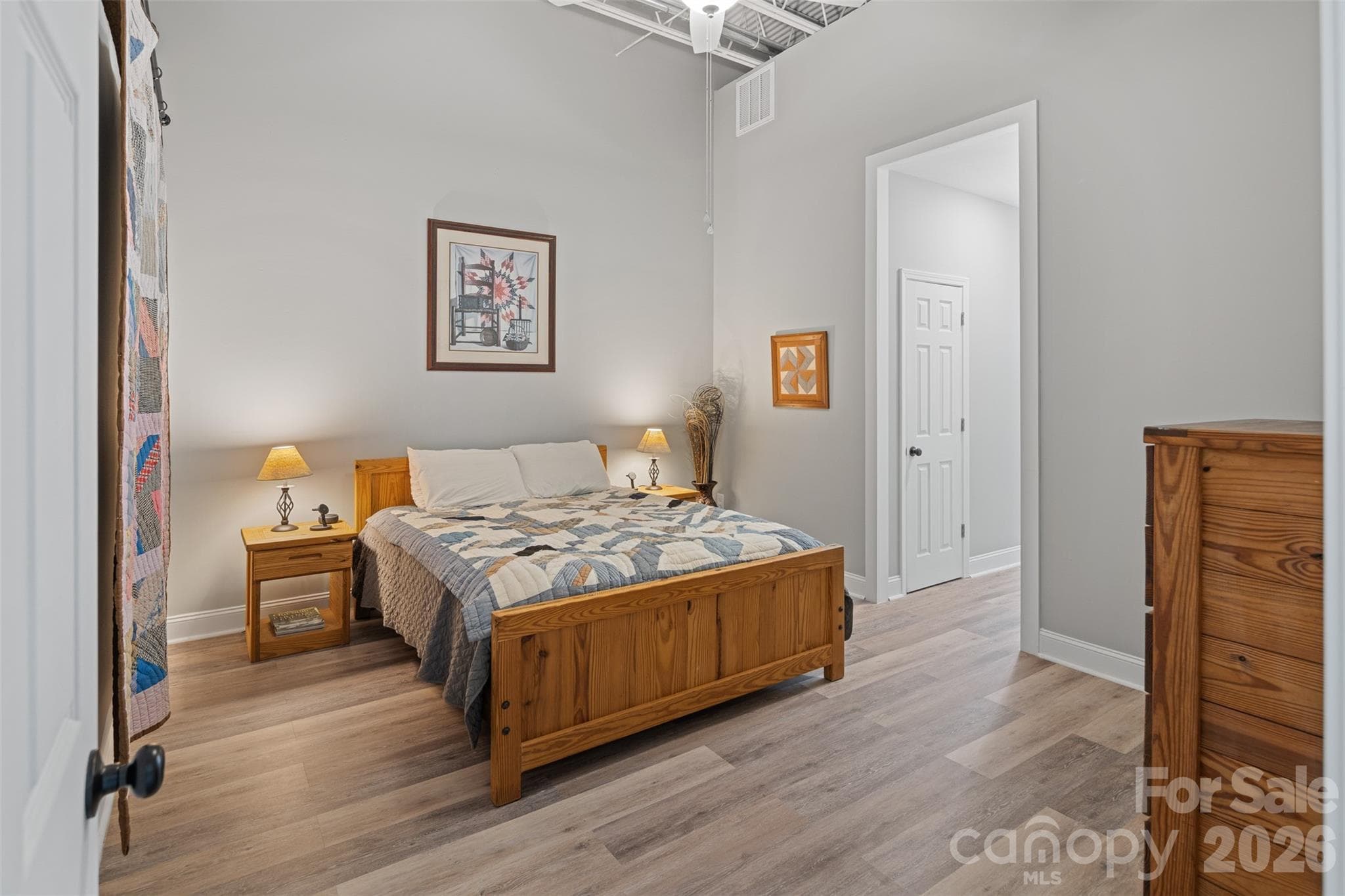 Primary Bedroom with Ensuite Bathroom and Two Walk-In Closets - 108 Jefferson Station Place, West Jefferson